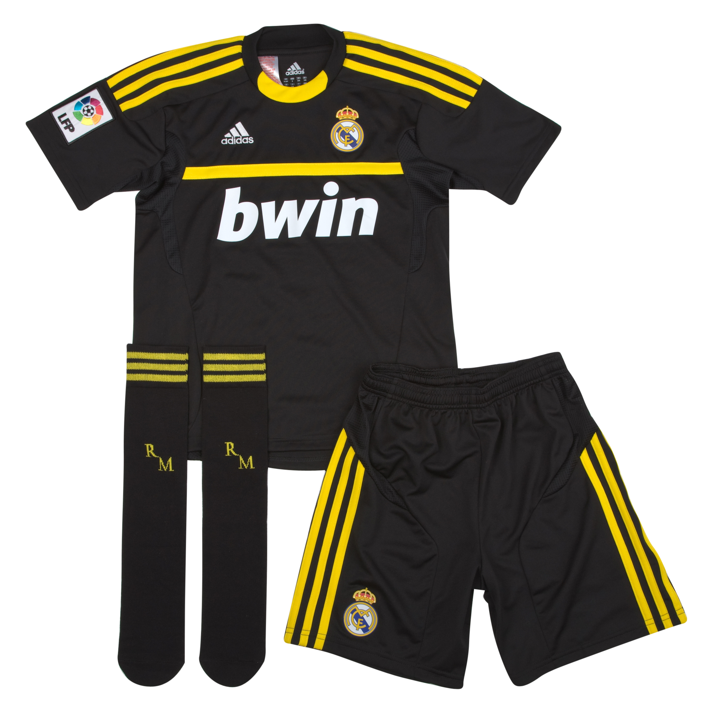 Real Madrid Away Goalkeeper Mini Kit 2011/12 - Black.