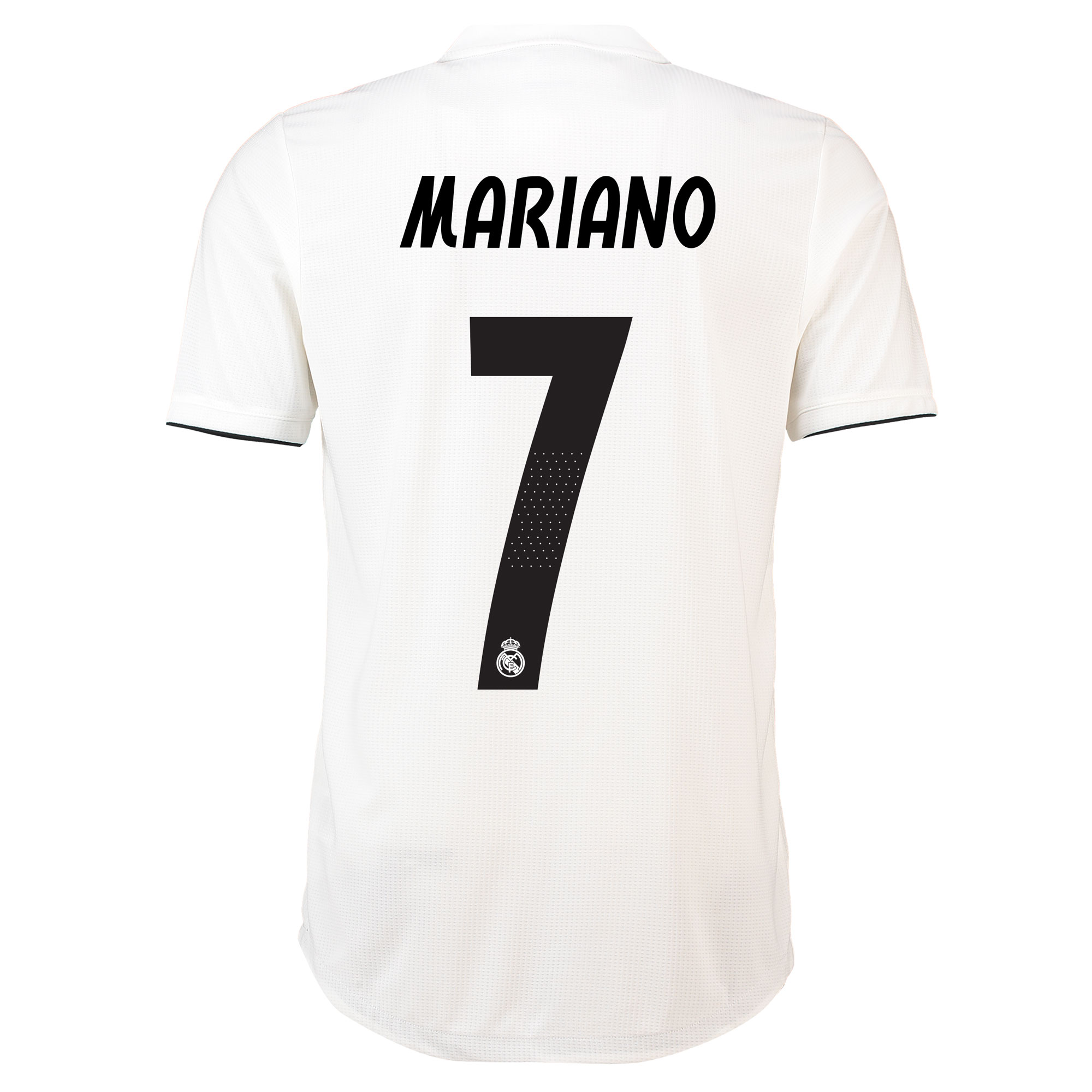 Real Madrid Home Authentic Shirt 2018-19 with Mariano 7 printing - With Exclusive Badges