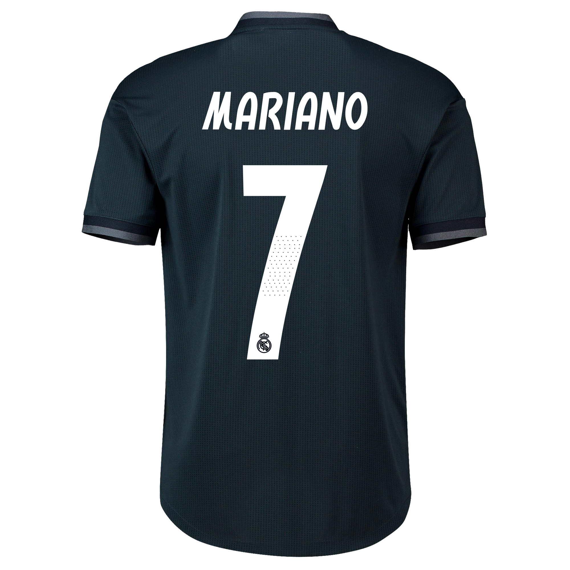 Real Madrid Away Authentic Shirt 2018-19 with Mariano 7 printing - With Exclusive Badges