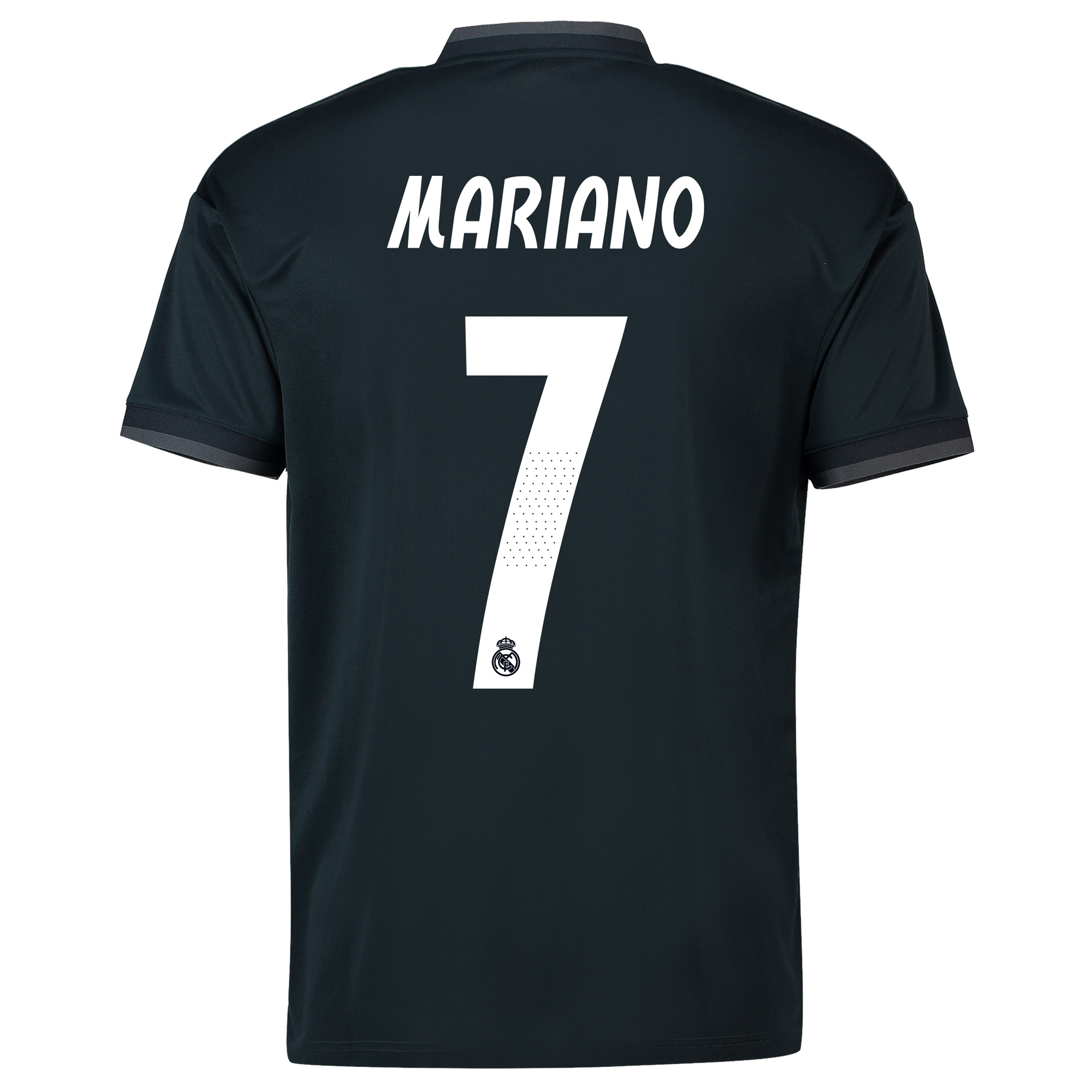 Real Madrid Away Shirt 2018-19 with Mariano 7 printing - With Exclusive Badges