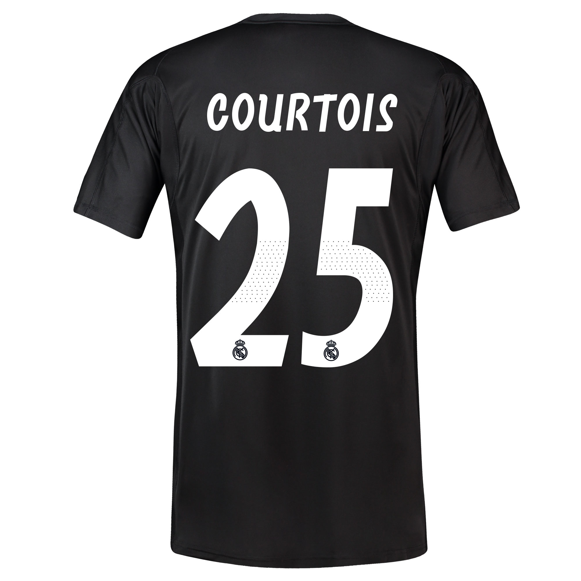 Real Madrid Home Goalkeeper Shirt 2018-19 with Courtois 25 printing - With Exclusive Badges
