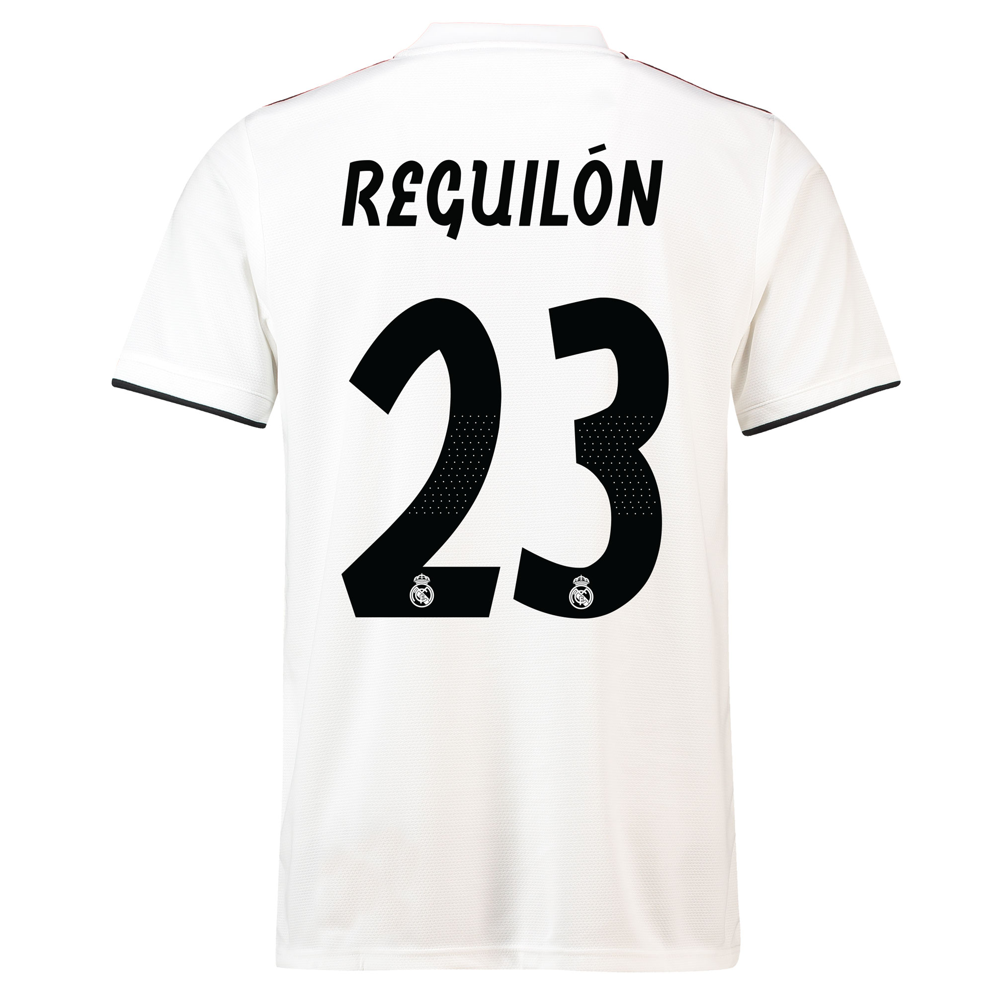 Real Madrid Home Shirt 2018-19 with Reguilon 23 printing - With Exclusive Badges
