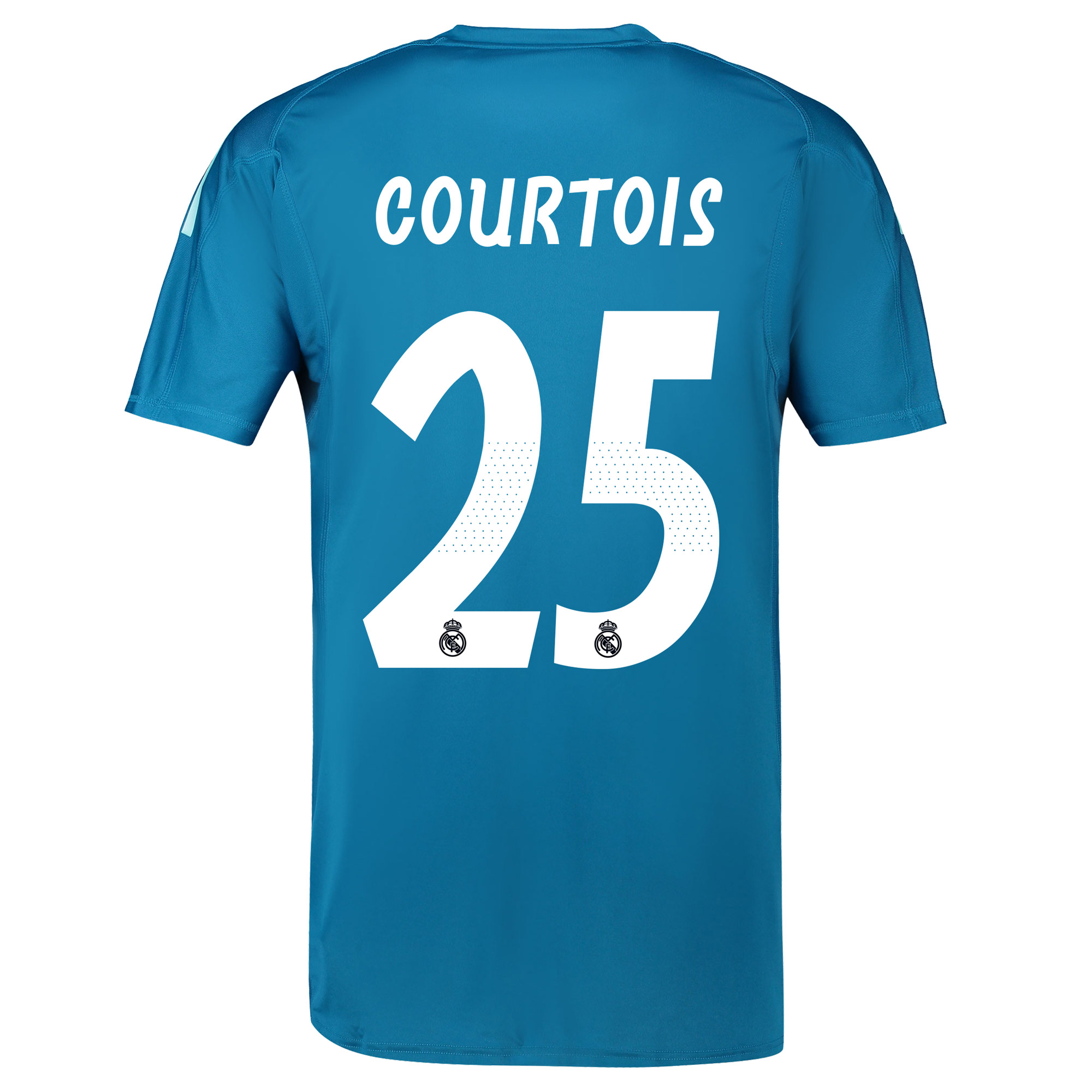 Real Madrid Away Goalkeeper Shirt 2018-19 with Courtois 25 printing - With Exclusive Badges