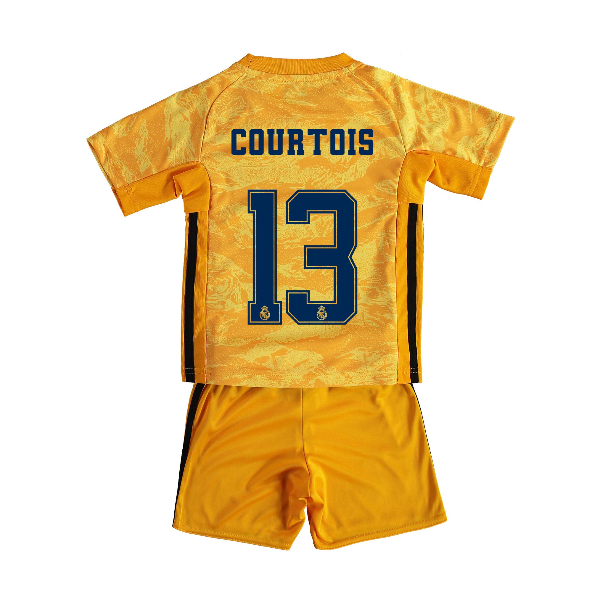 Real Madrid Home GK Mini Kit 2019 - 20 with Courtois 13 printing