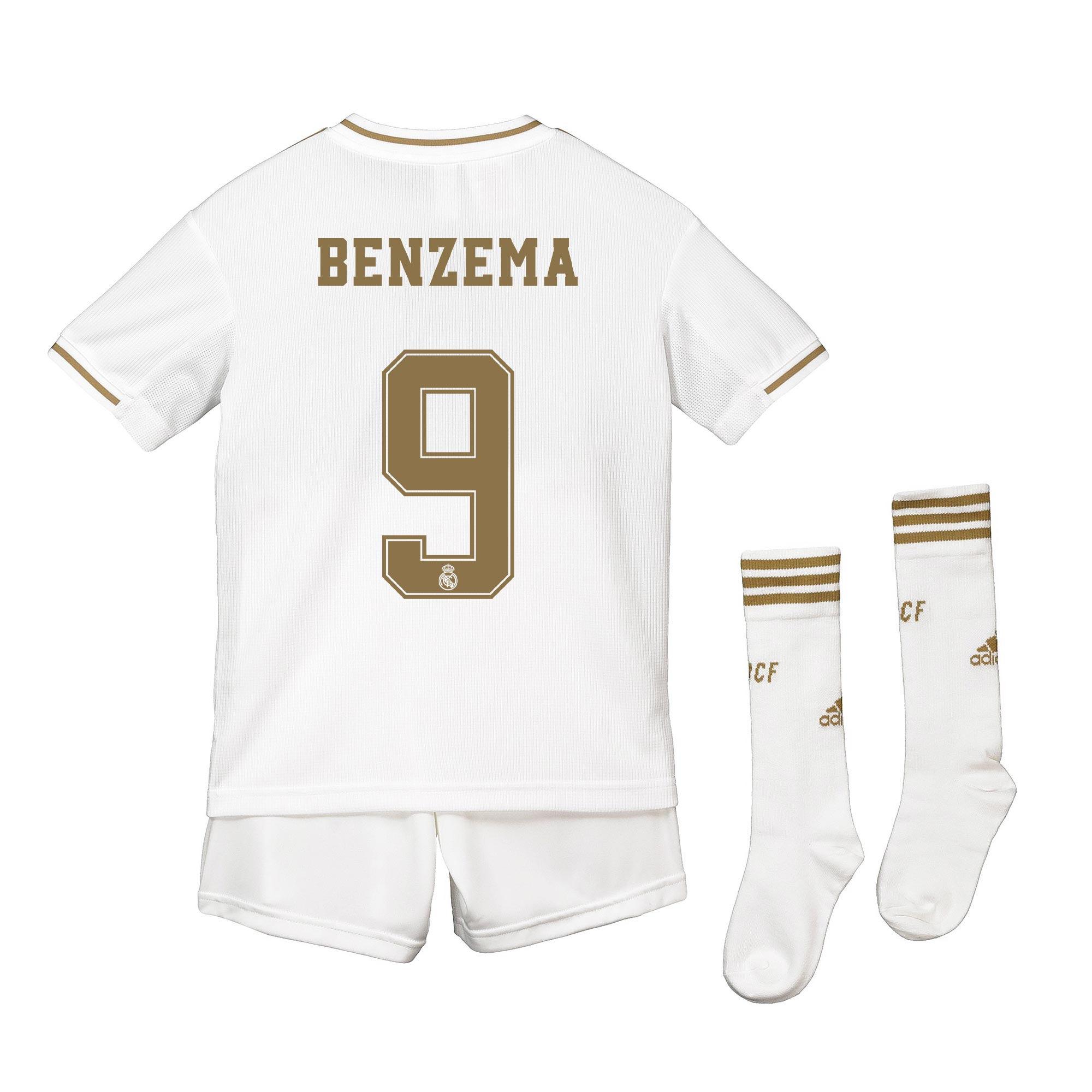 Real Madrid Real Madrid Home Kit 2019 - 20 - Kids with Benzema 9 printing