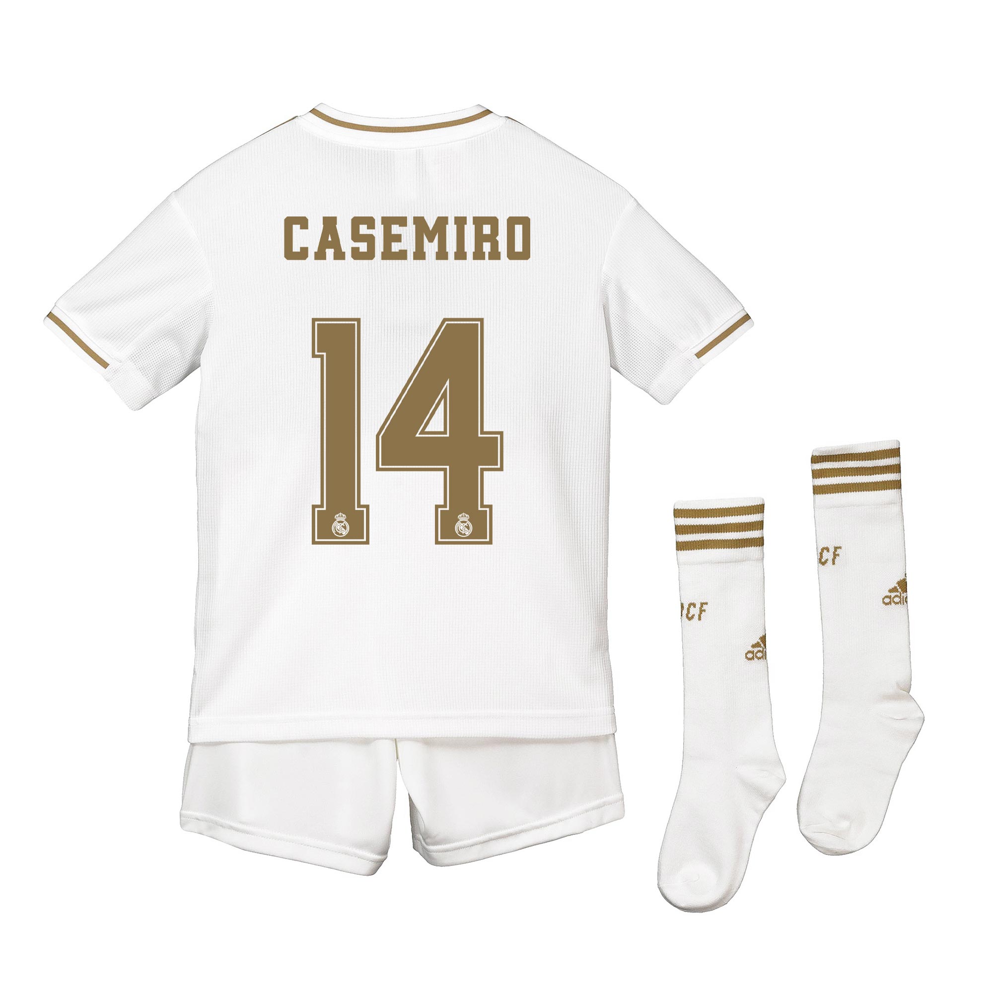 Real Madrid Real Madrid Home Kit 2019 - 20 - Kids with Casemiro 14 printing