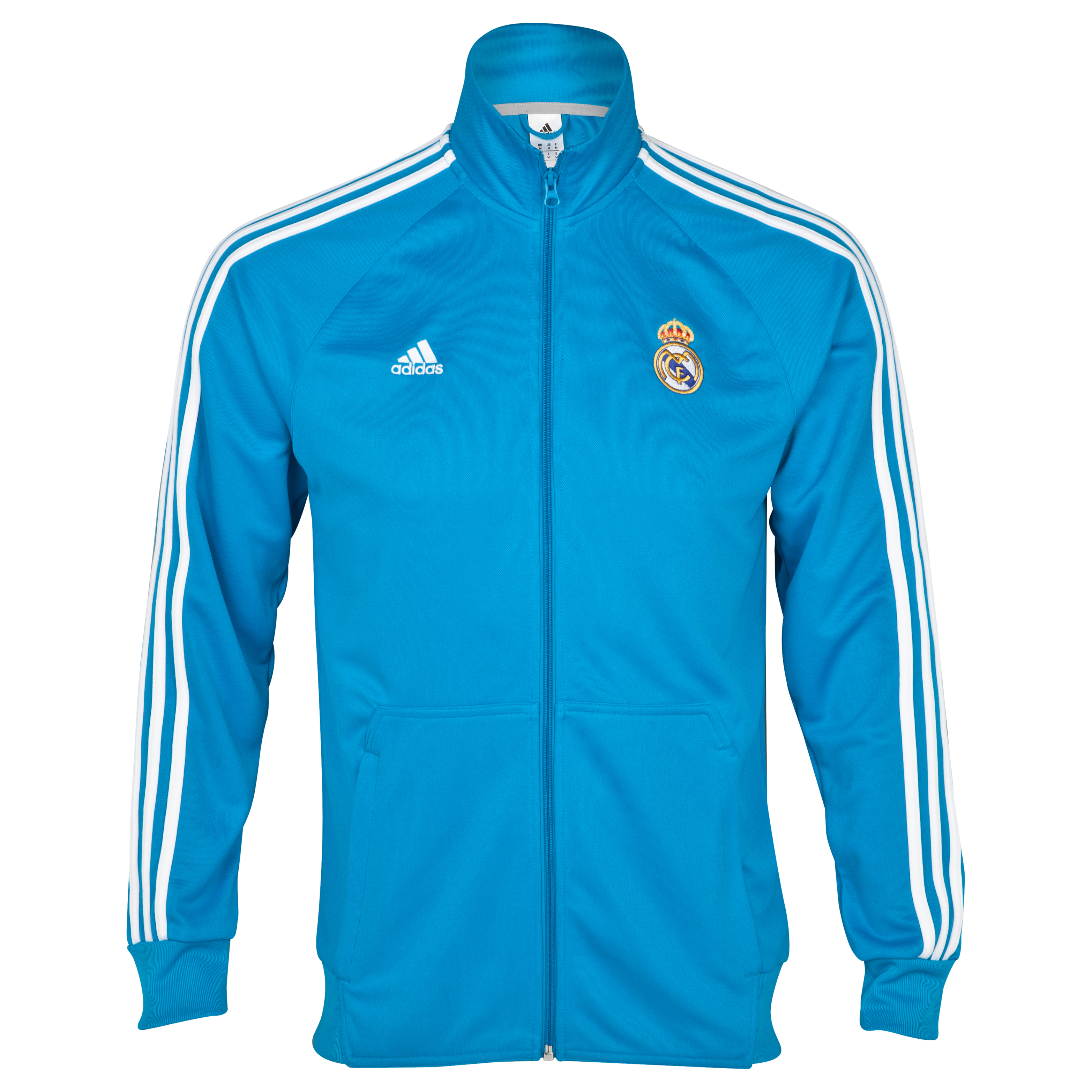 Real Madrid Core Track Top - Turquoise/White
