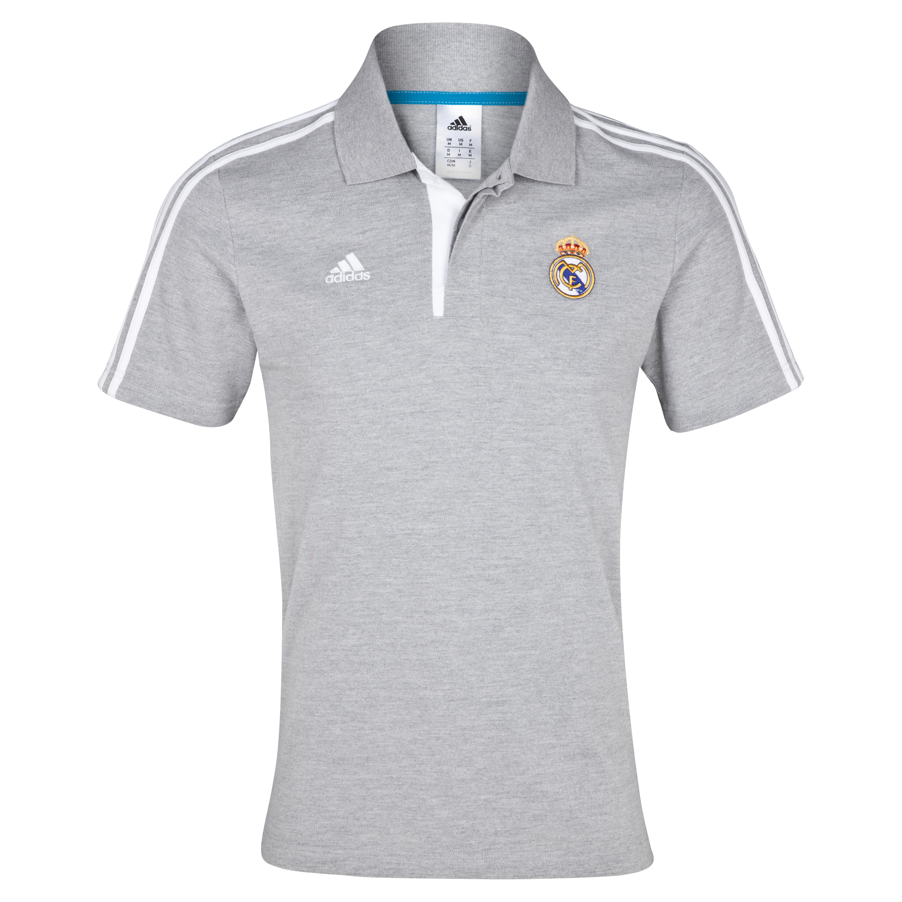 Polo Core Real Madrid - Mezclilla gris intermedio/blanco