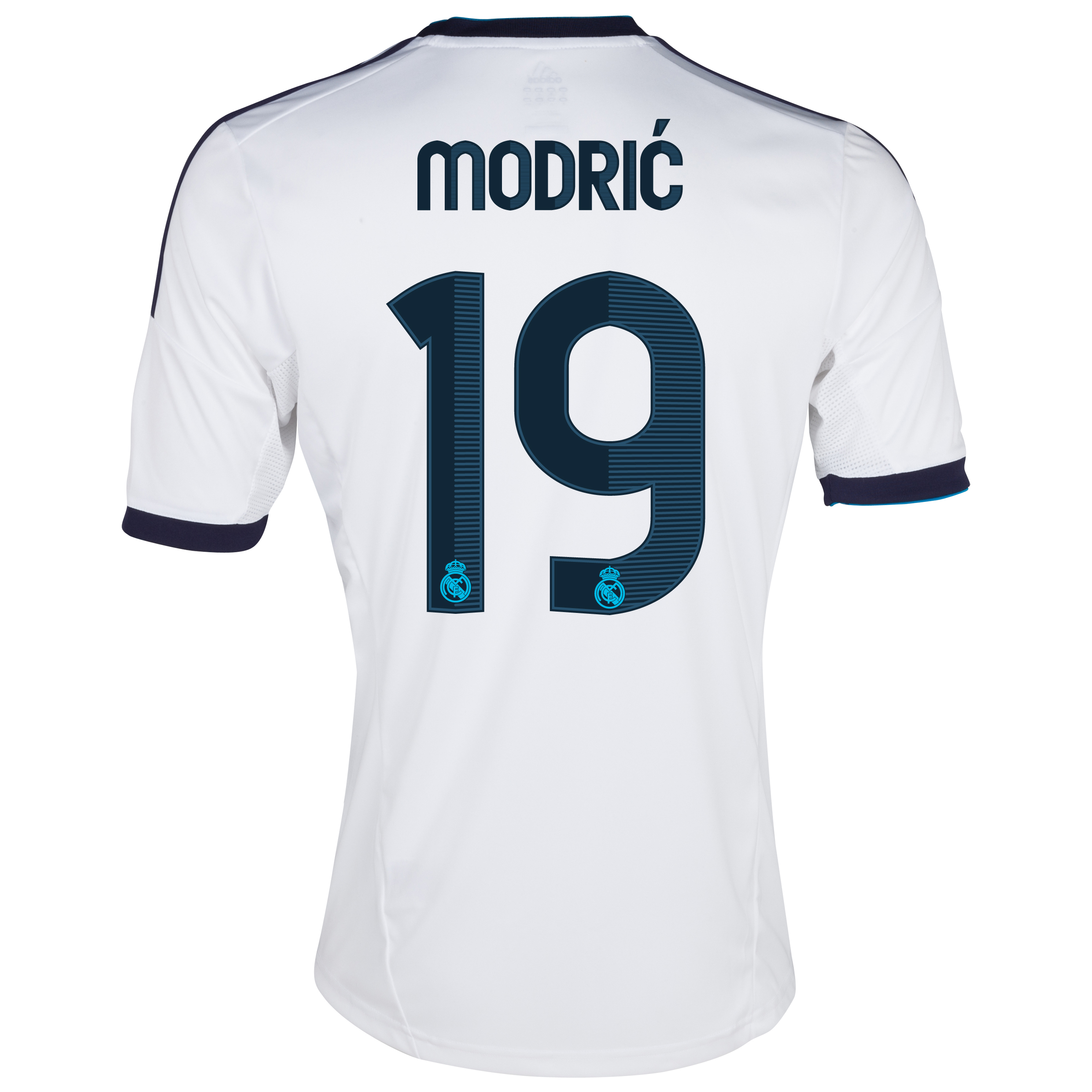 Camiseta 1ª Equipación del Real Madrid 2012/13 - Niños con Modric  Nº19