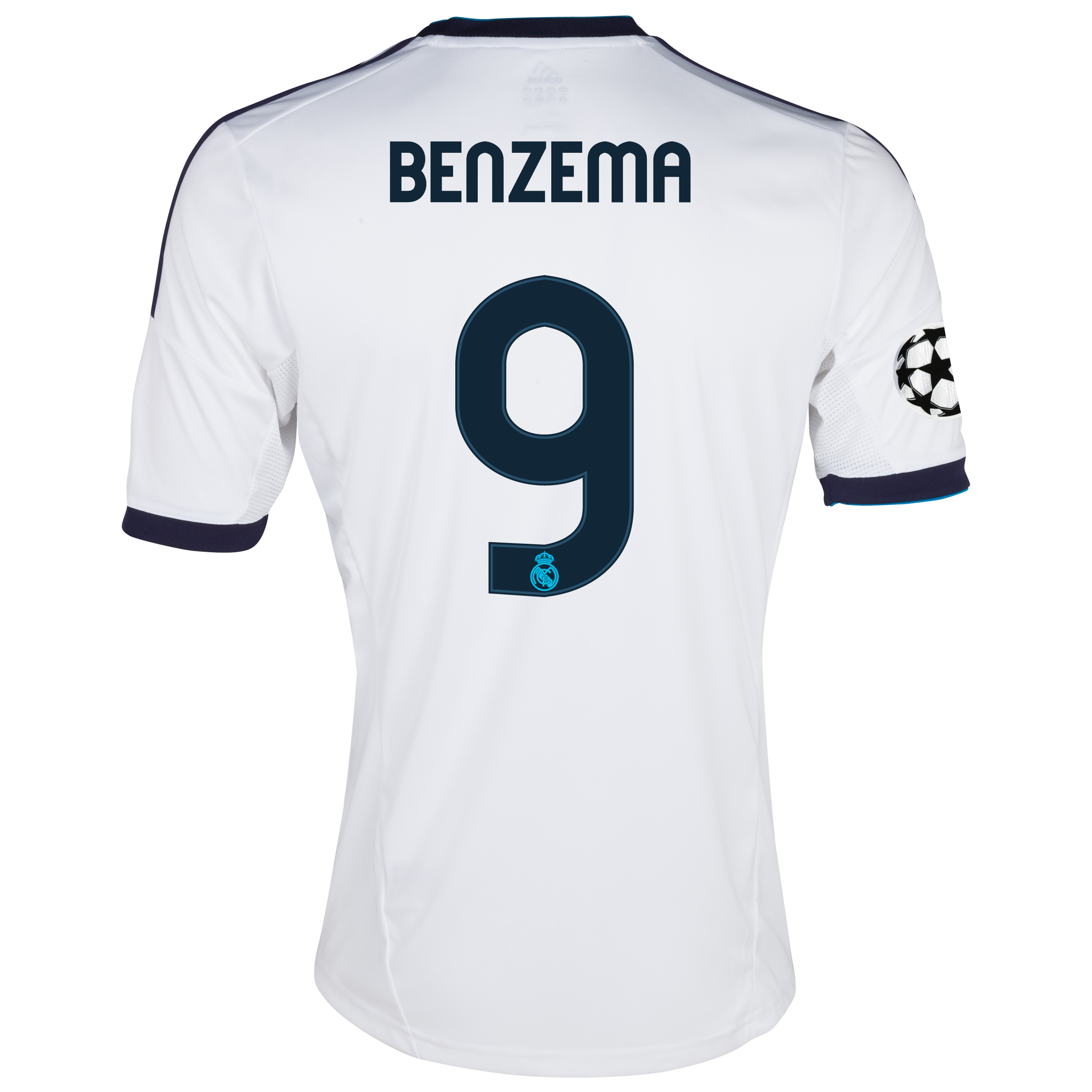 Real Madrid UEFA Champions League Home Shirt 2012/13 - Youths with Benzema 9 printing