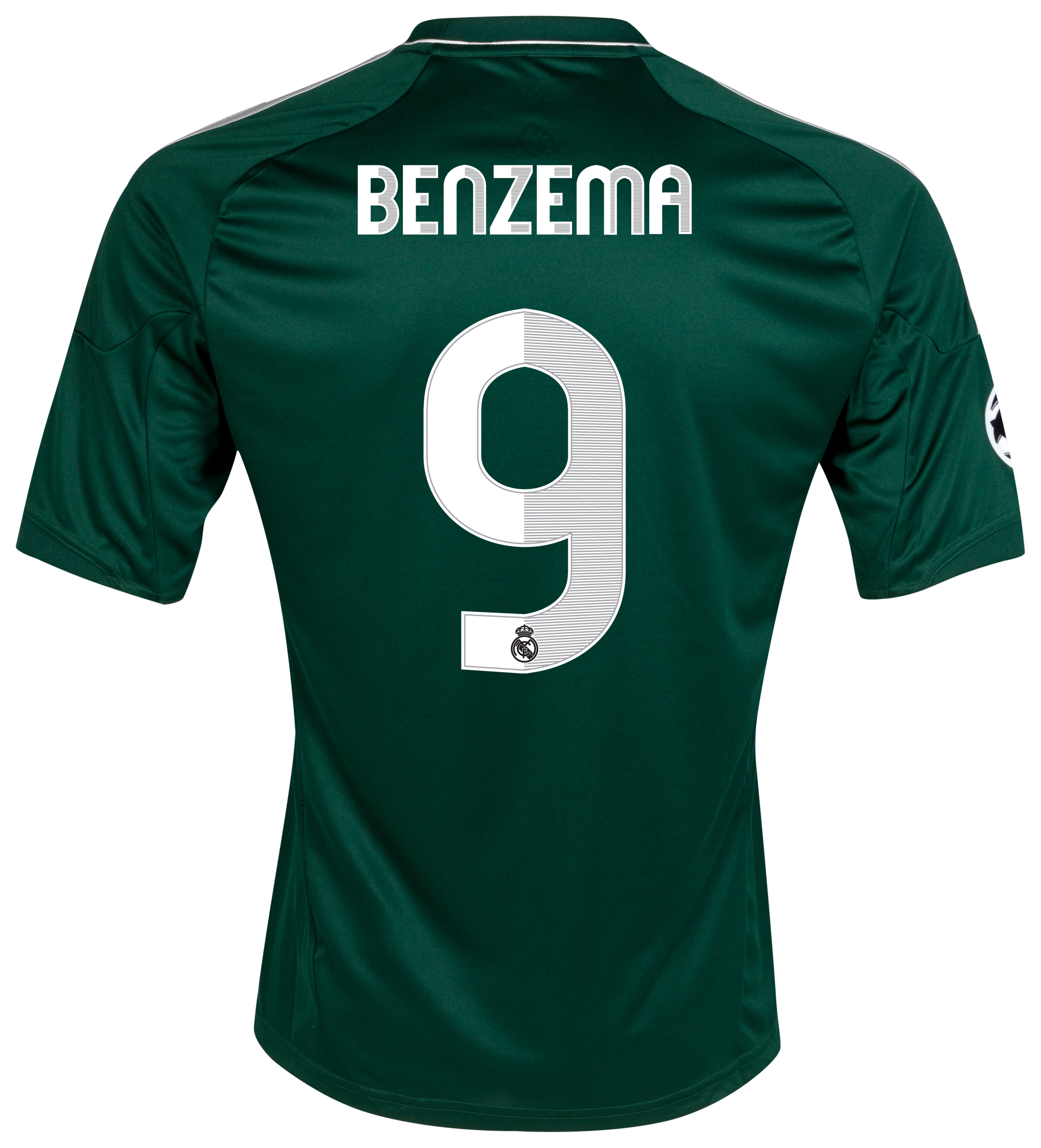 Real Madrid UEFA Champions League Third Shirt 2012/13 with Benzema 9 printing