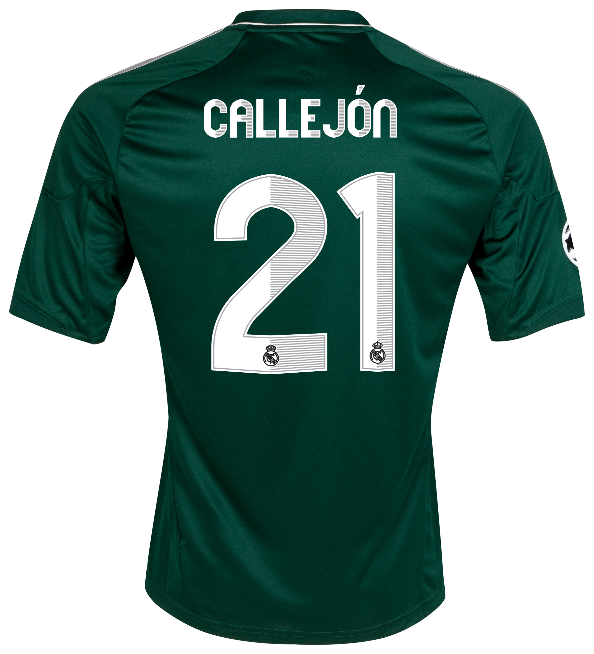 Real Madrid UEFA Champions League Third Shirt 2012/13 with Callejón 21 printing