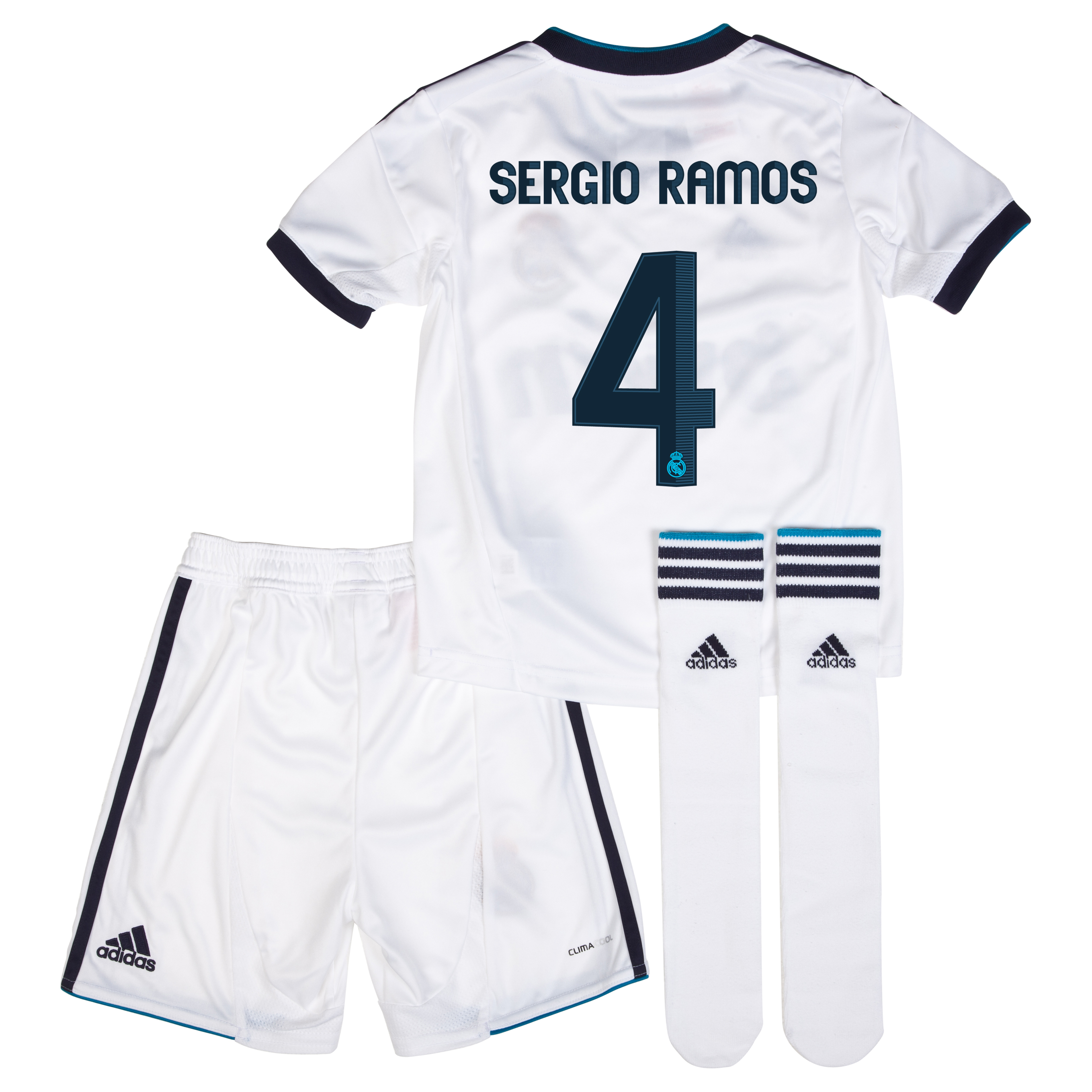 Mini kit local Real Madrid 2012/13 con impresión 4 Sergio Ramos