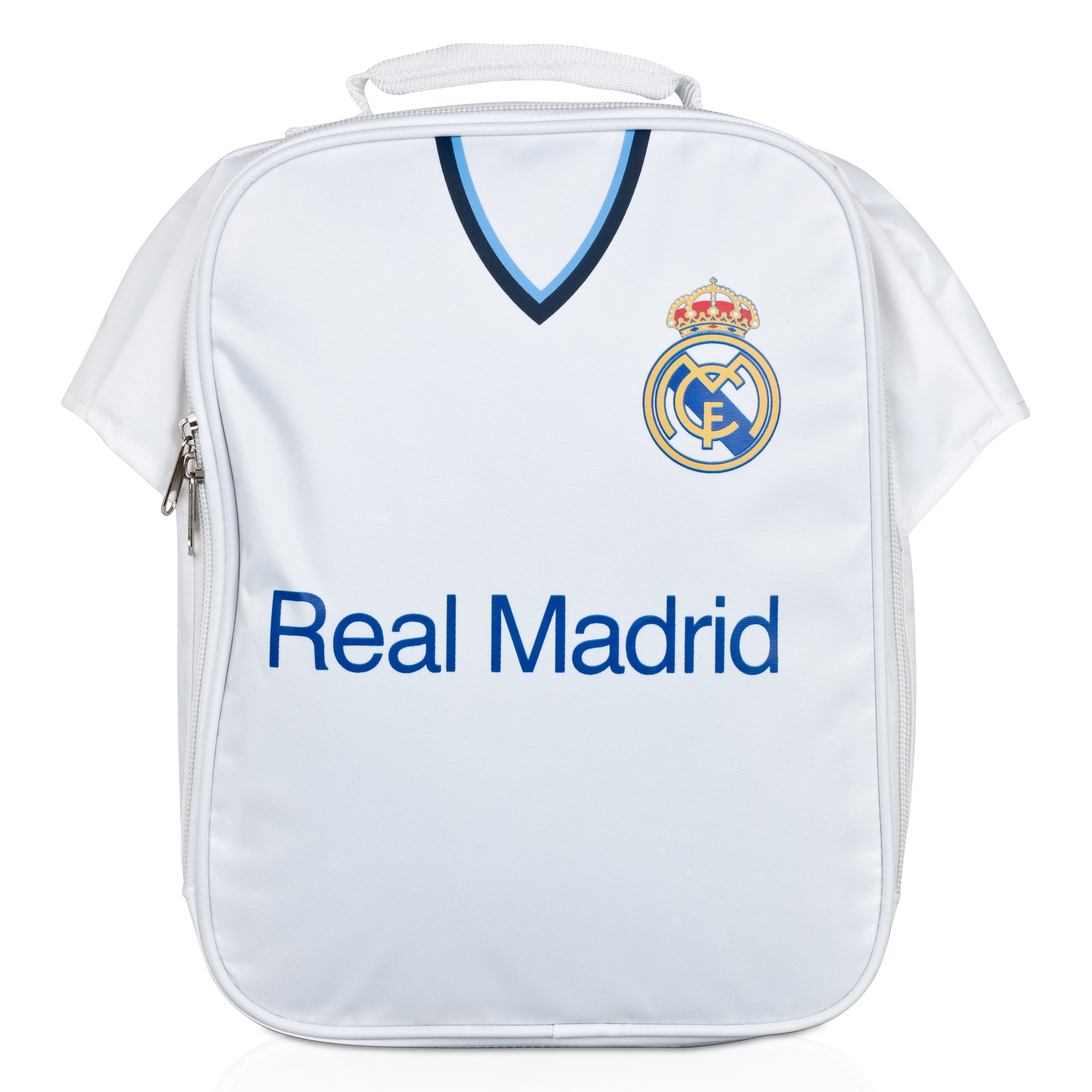 Bolsa fiambrera con forma de camiseta Real Madrid