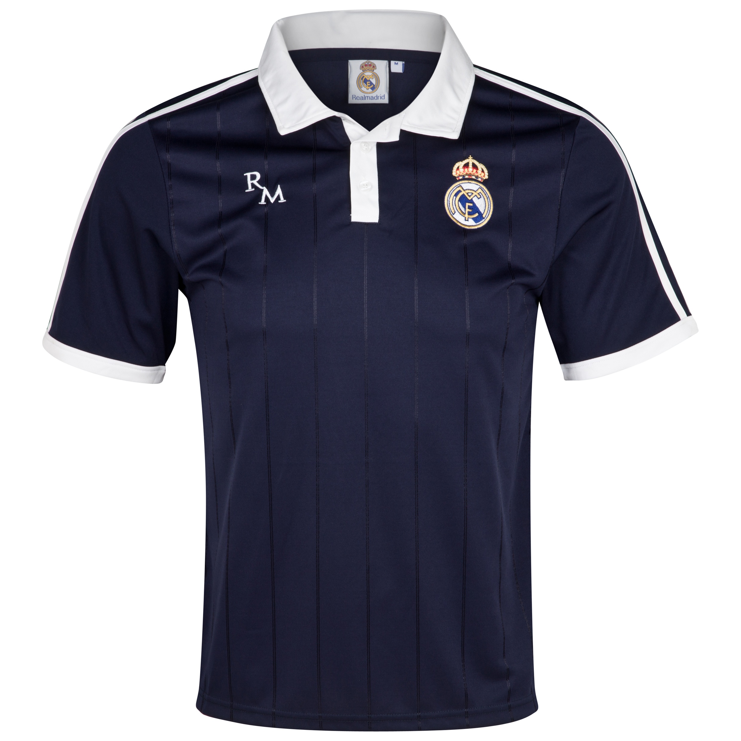 Polo cuello contraste Real Madrid - Azul
