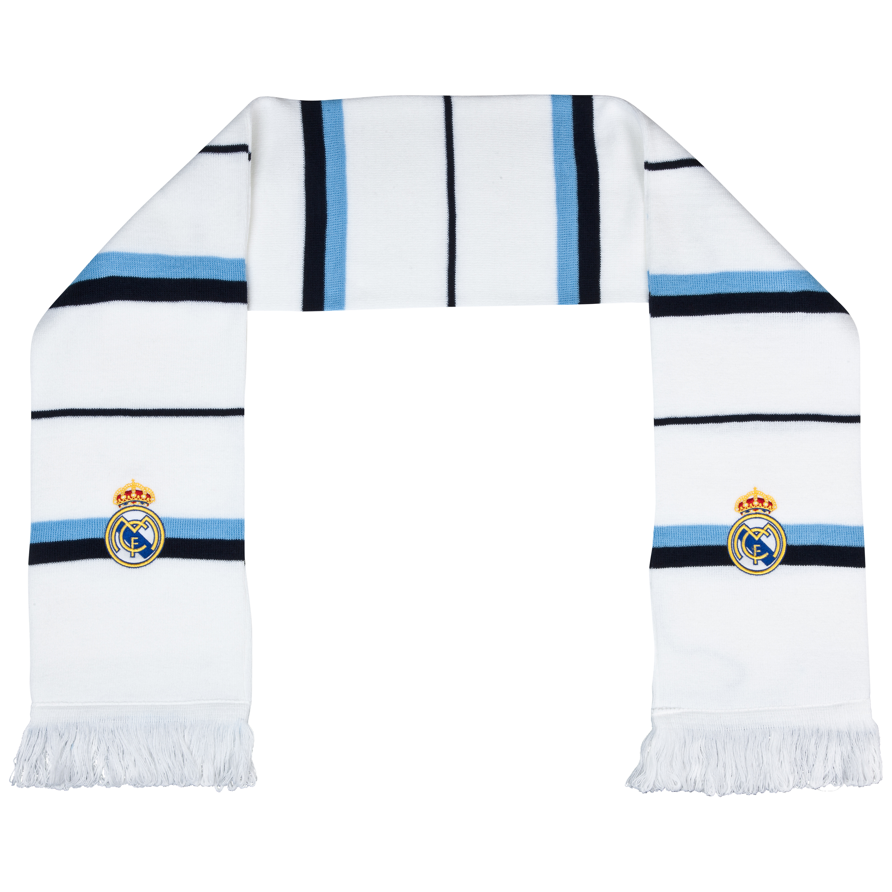 Real Madrid Bar Scarf - White