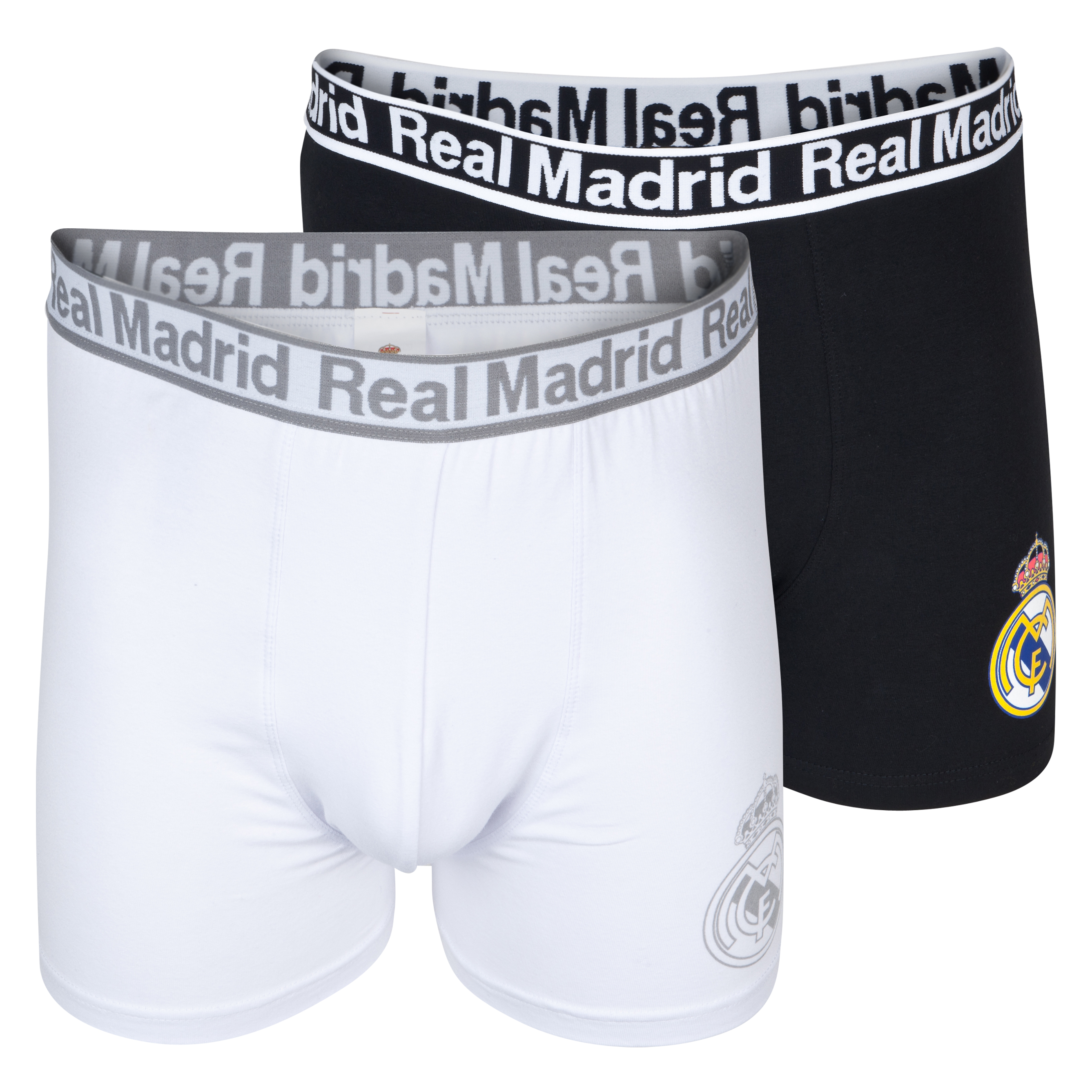 Real Madrid 2 PK Boxer Shorts - Mens Black