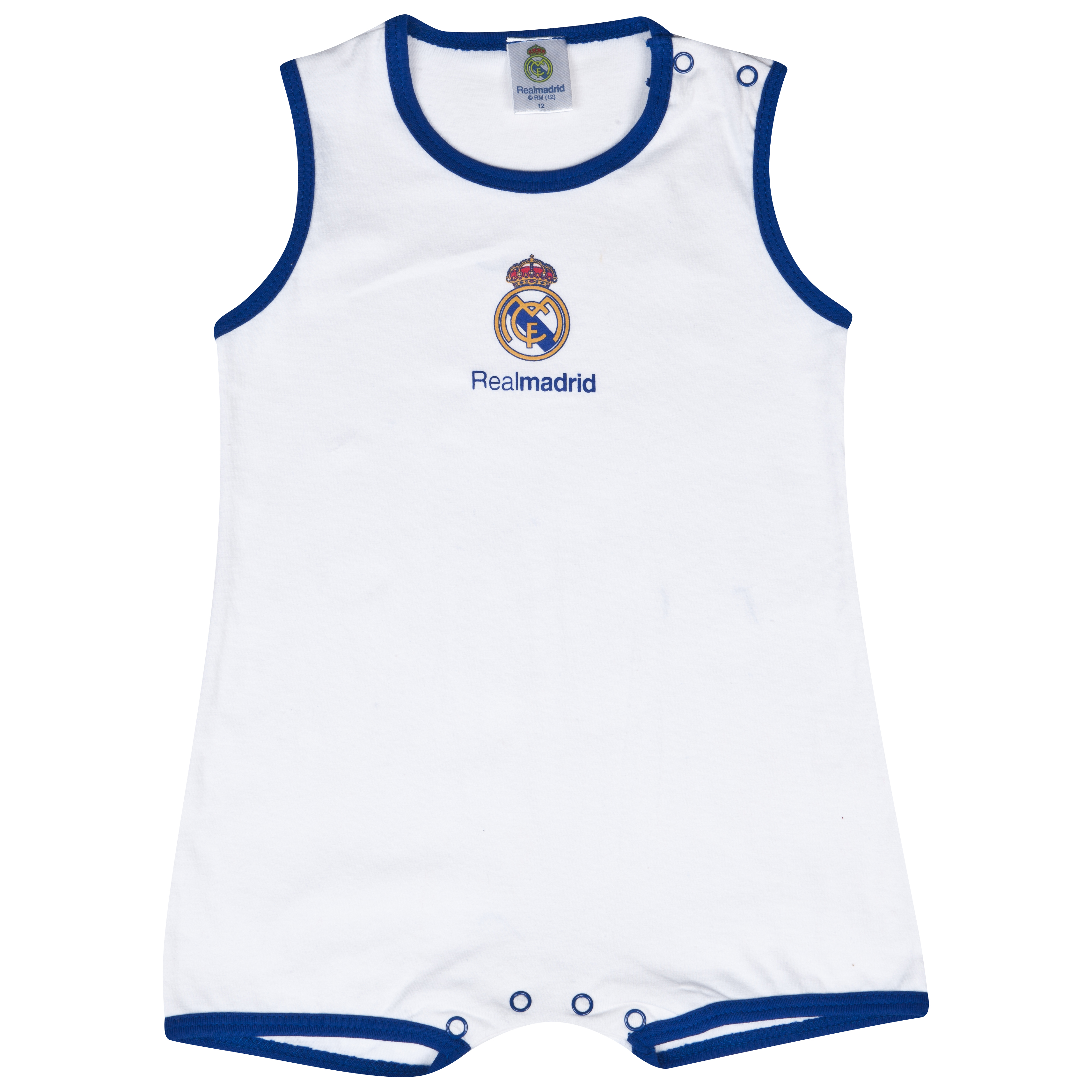 Real Madrid Babygrow - Baby White