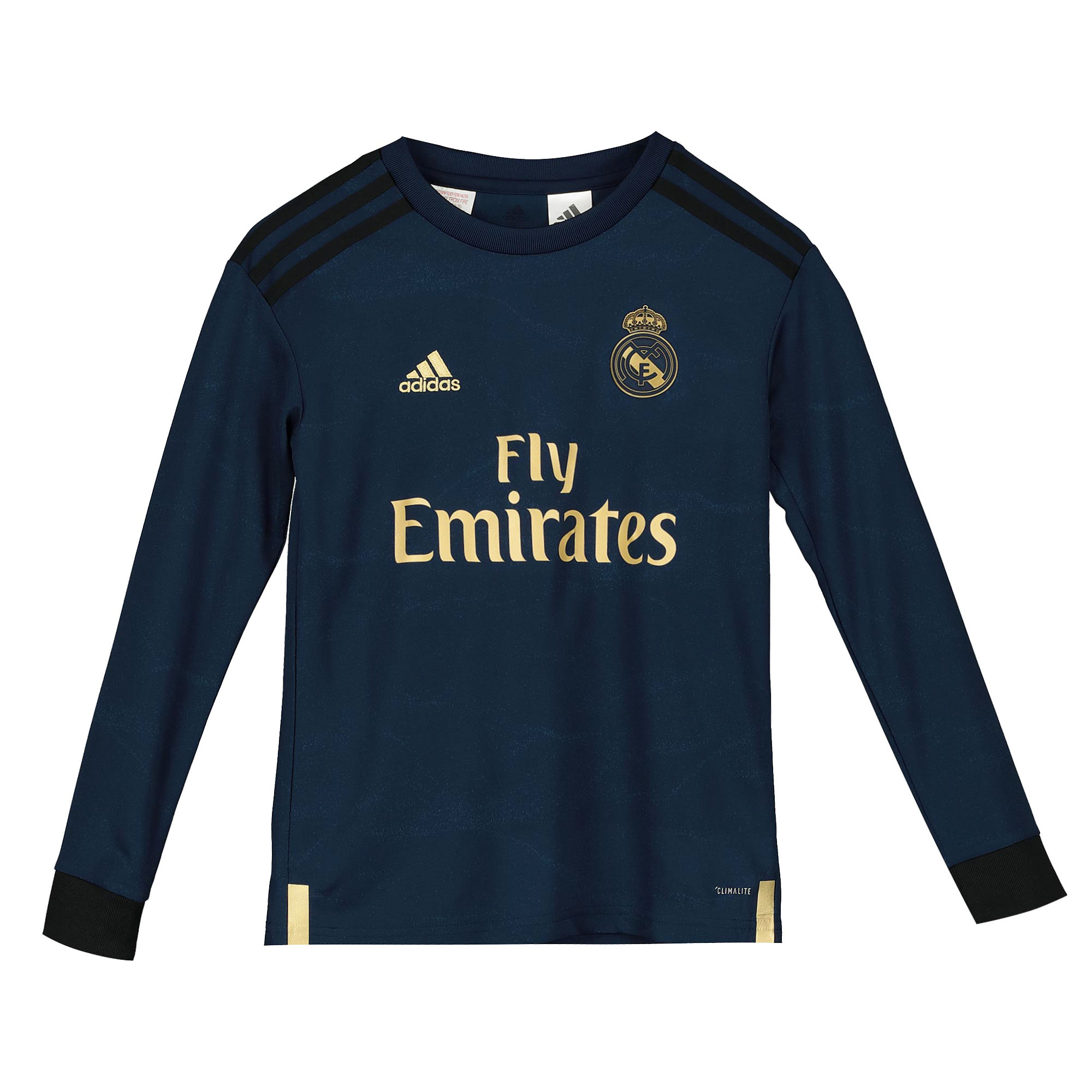 Real Madrid Away Shirt 2019 - 20 - Kids - Long Sleeve