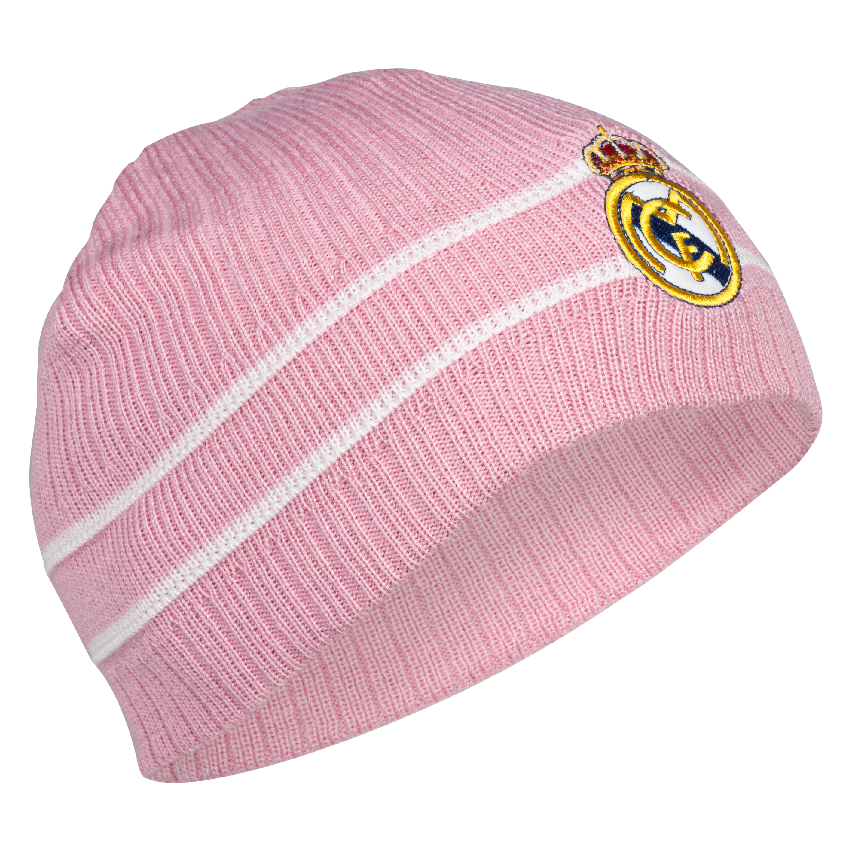 Real Madrid Crest Beanie - Pink - Womens