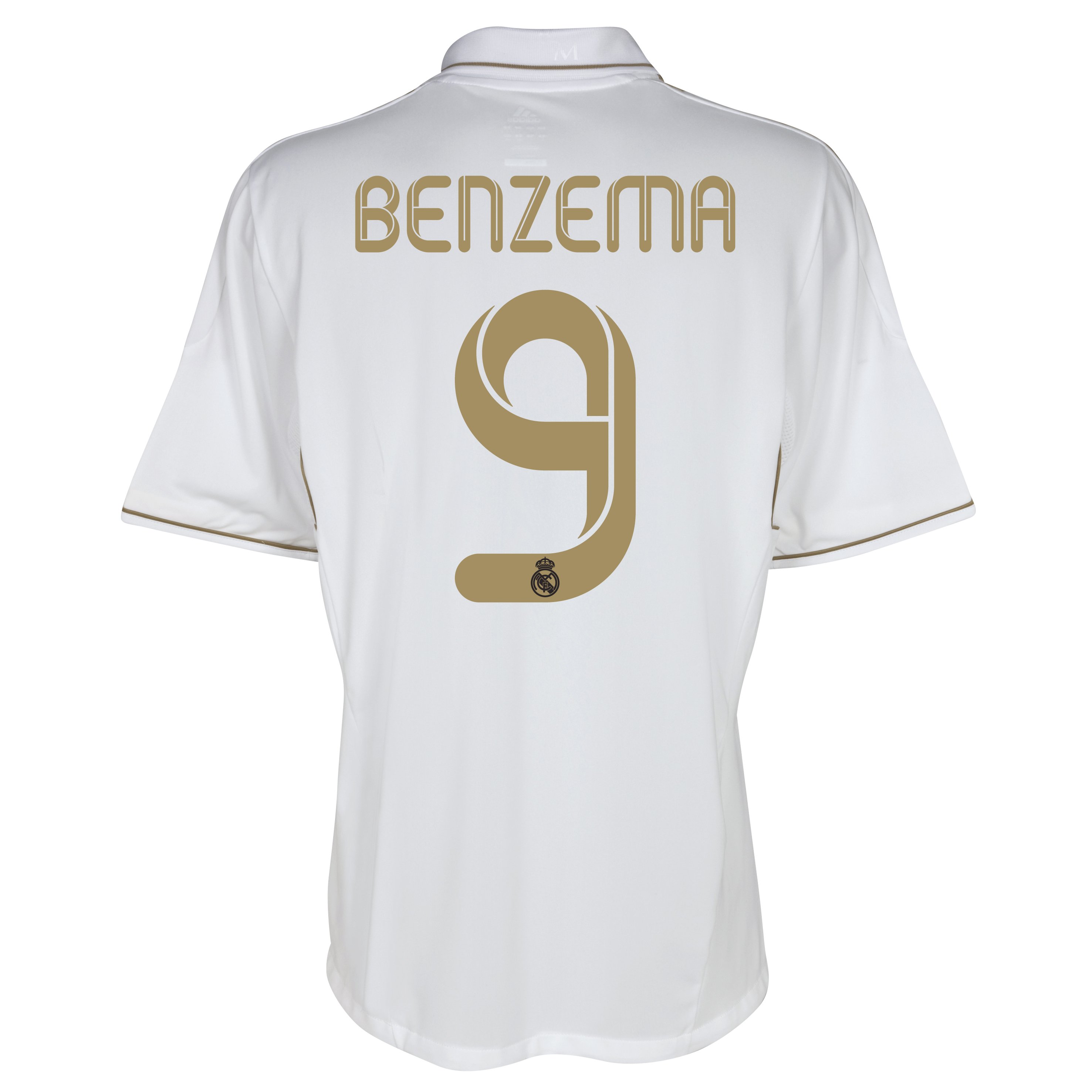Real Madrid Home Shirt 2011-12 with Benzema 9 printing