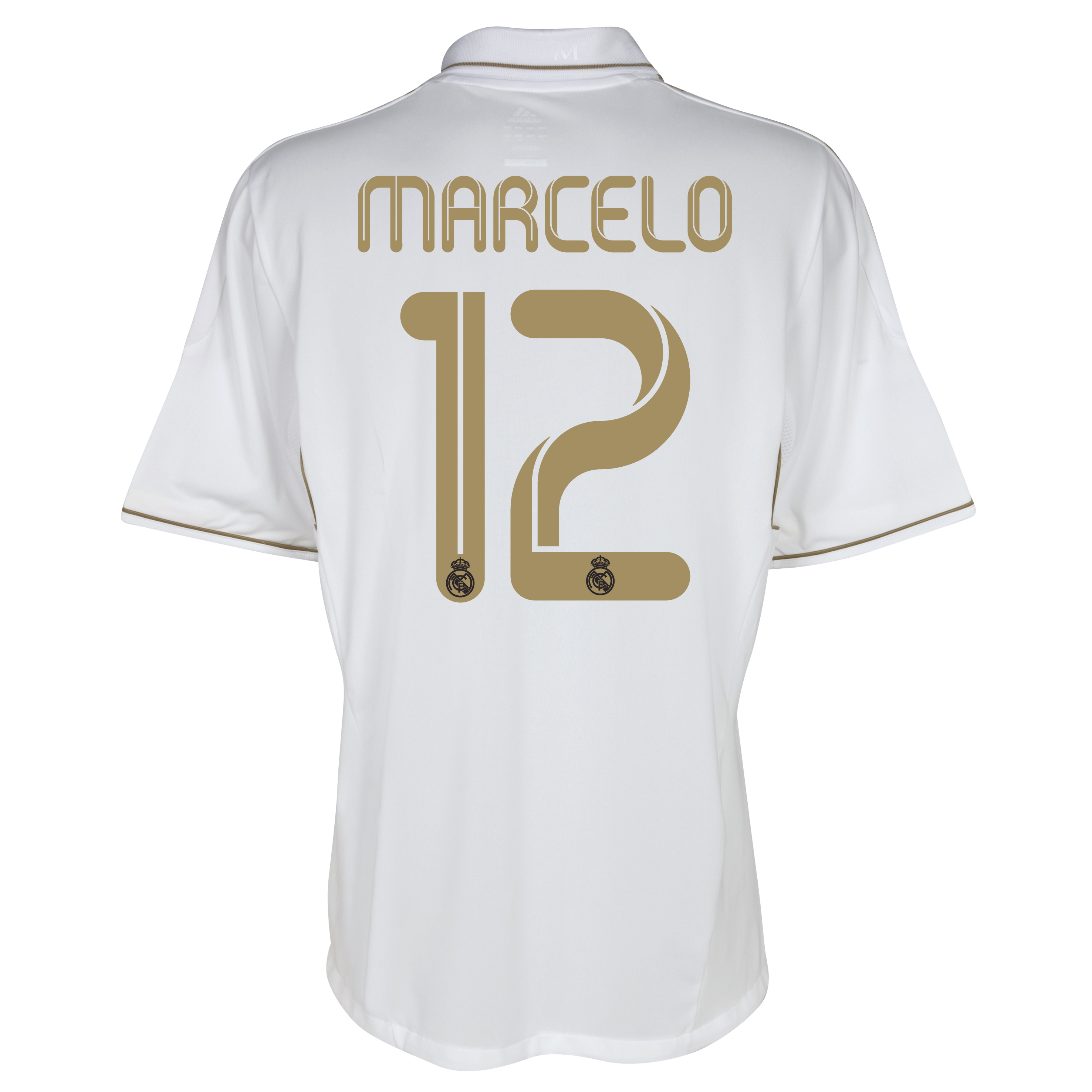 Real Madrid Home Shirt 2011/12 with Marcelo 12 printing