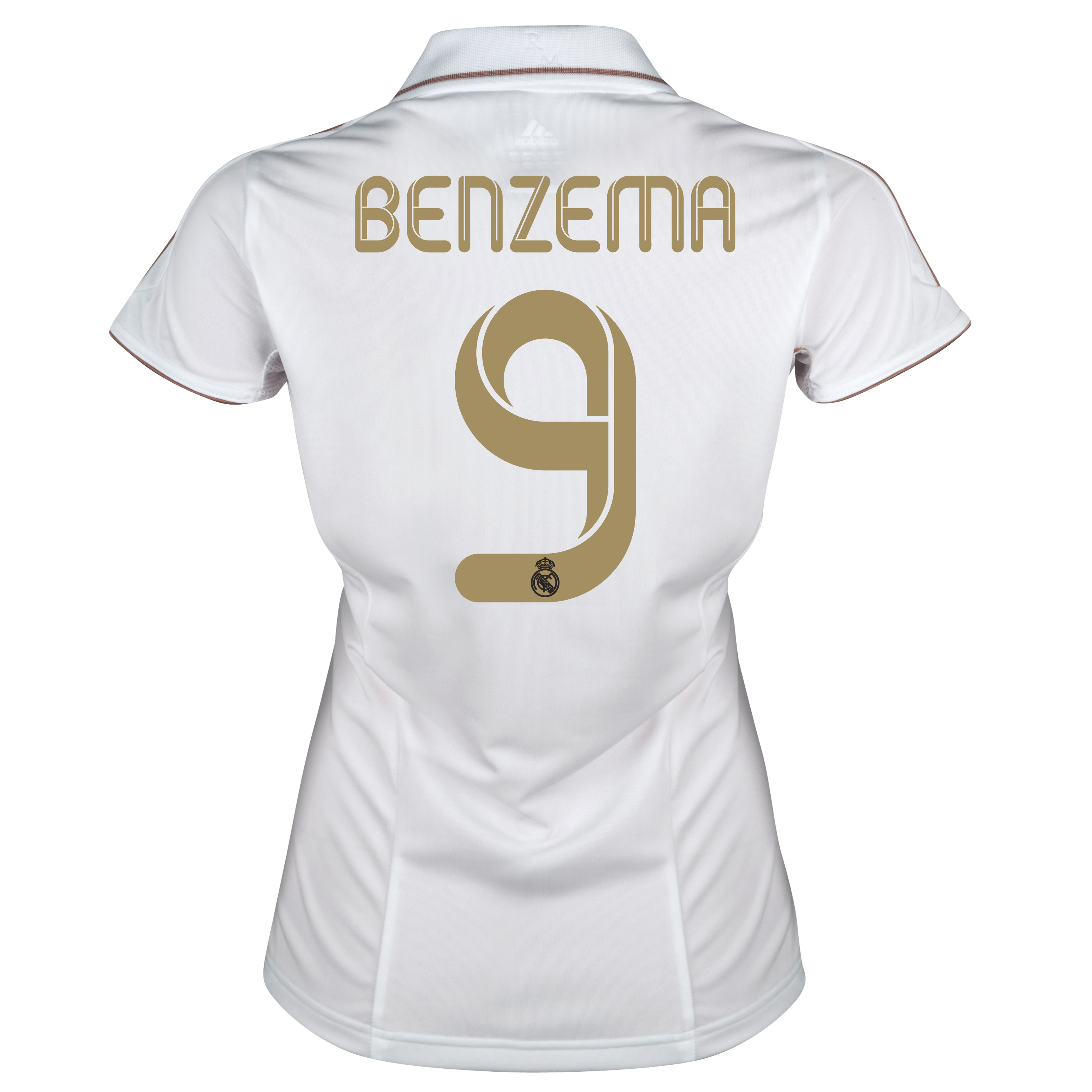 Real Madrid Home Shirt 2011-12 - Womens with Benzema 9 printing
