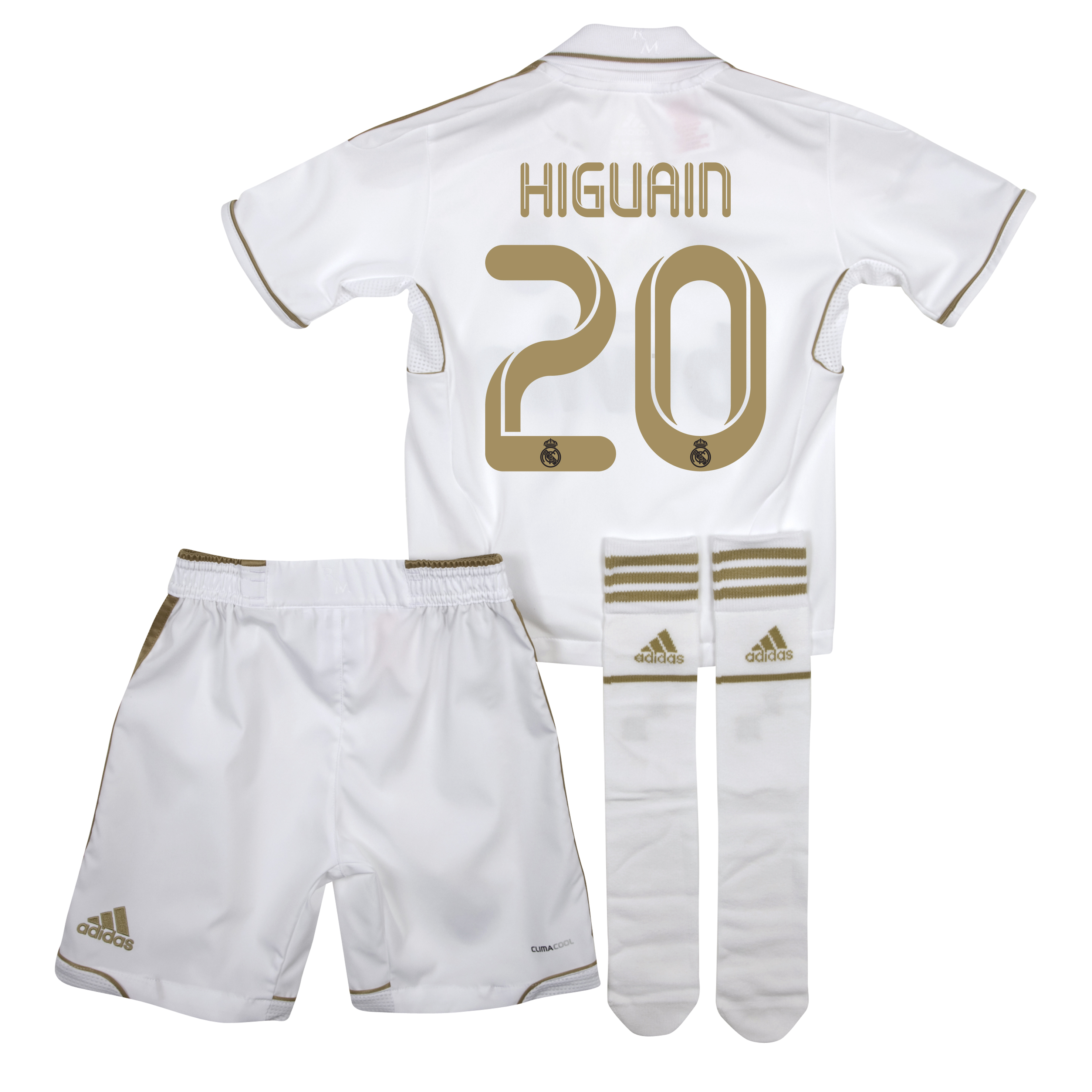 Real Madrid Home Mini Kit 2011-12 - Infants with Higua&iacute;n 20 printing