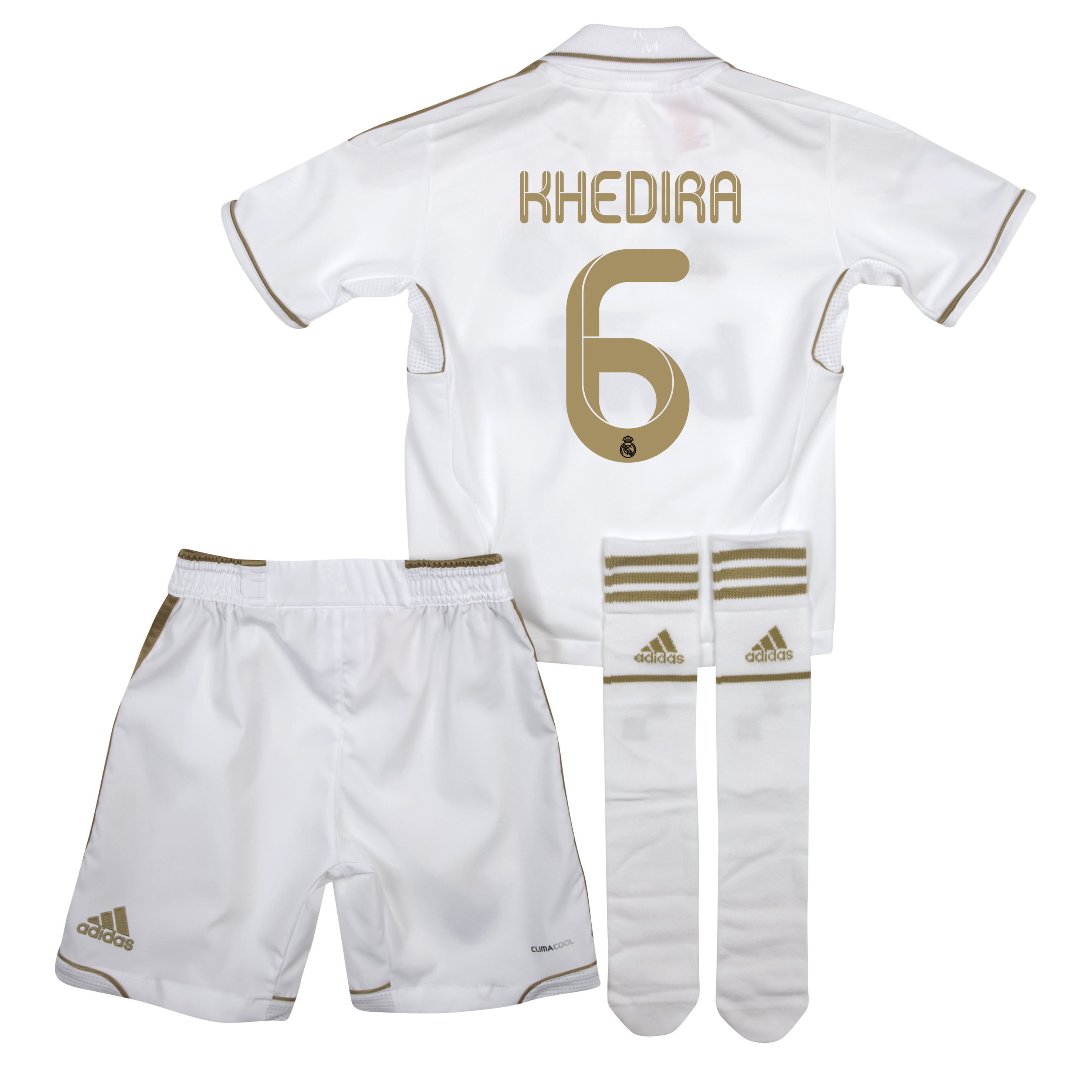 Real Madrid Home Mini Kit 2011-12 - Infants with Khedira 6 printing