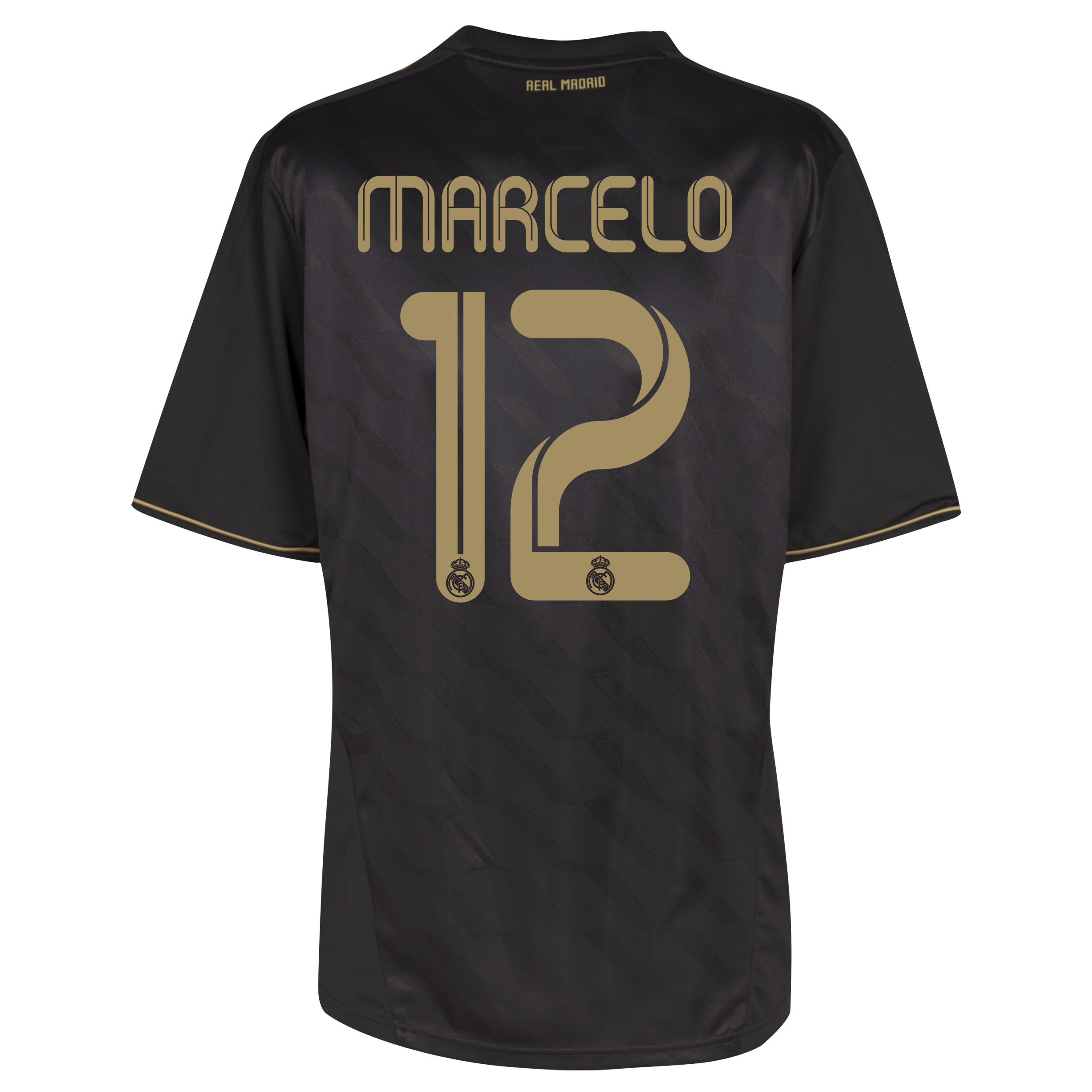 Real Madrid Away Shirt 2011/12 with Marcelo 12 printing