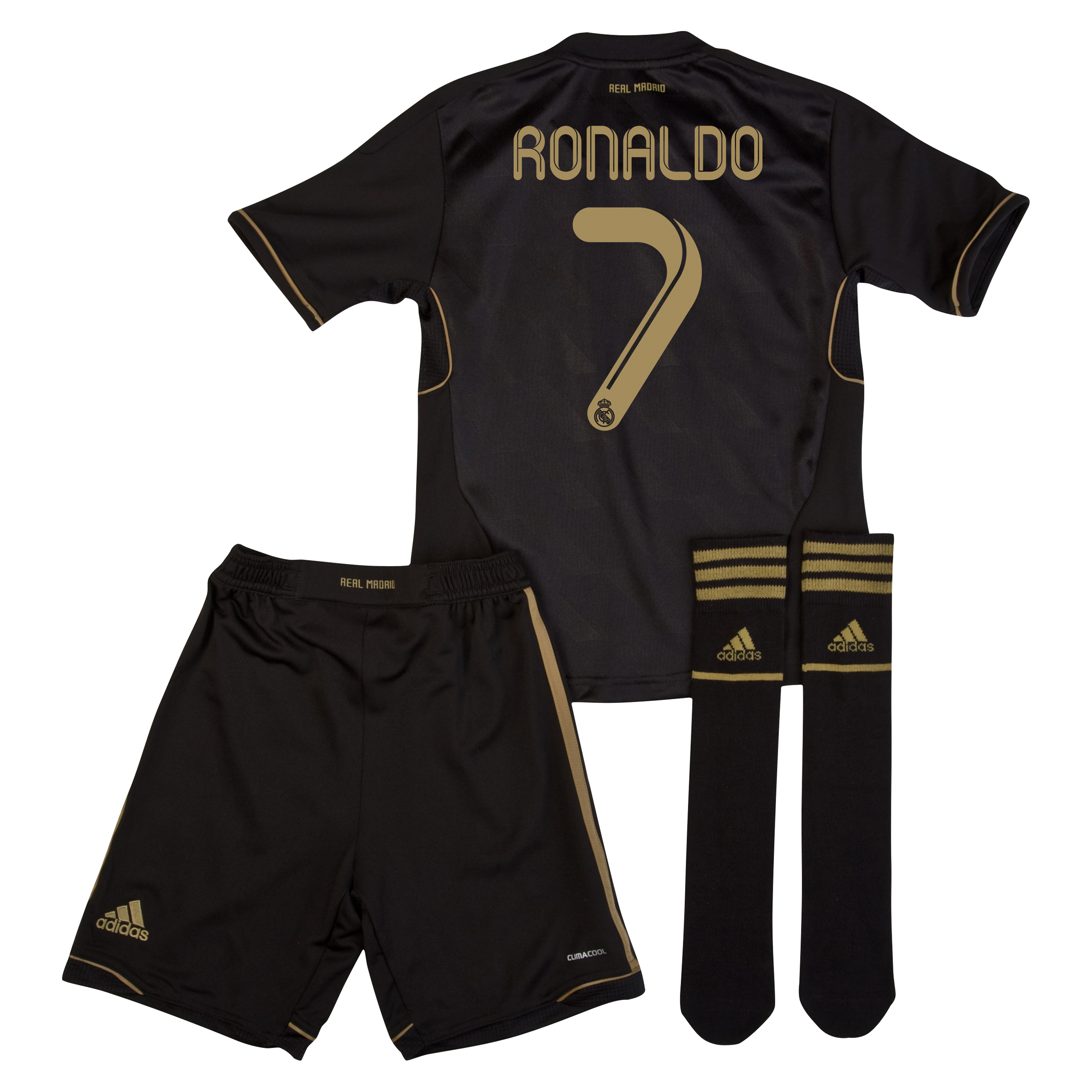 Real Madrid Away Mini Kit 2011-12 - Infants with Ronaldo 7 printing
