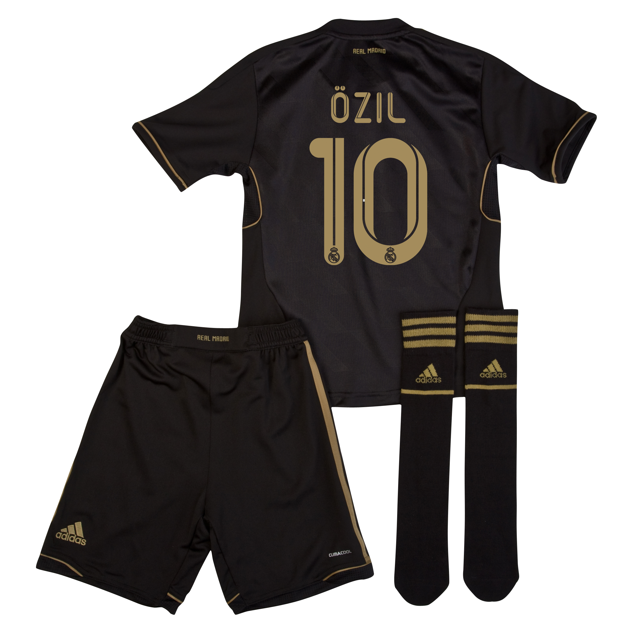 Real Madrid Away Mini Kit 2011/12 - Infants with Özil 10 printing
