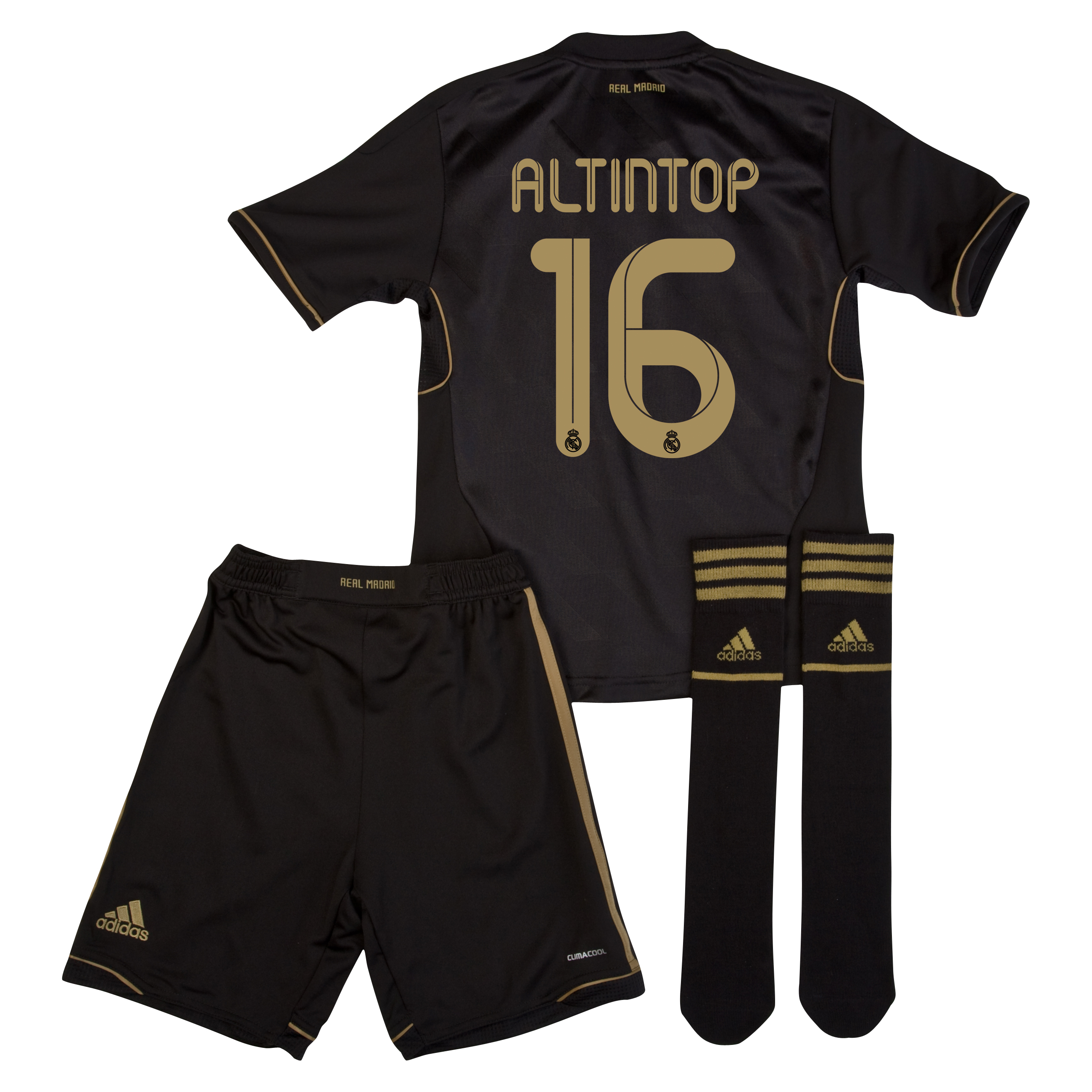 Real Madrid Away Mini Kit 2011/12 - Infants with Altintop 16 printing