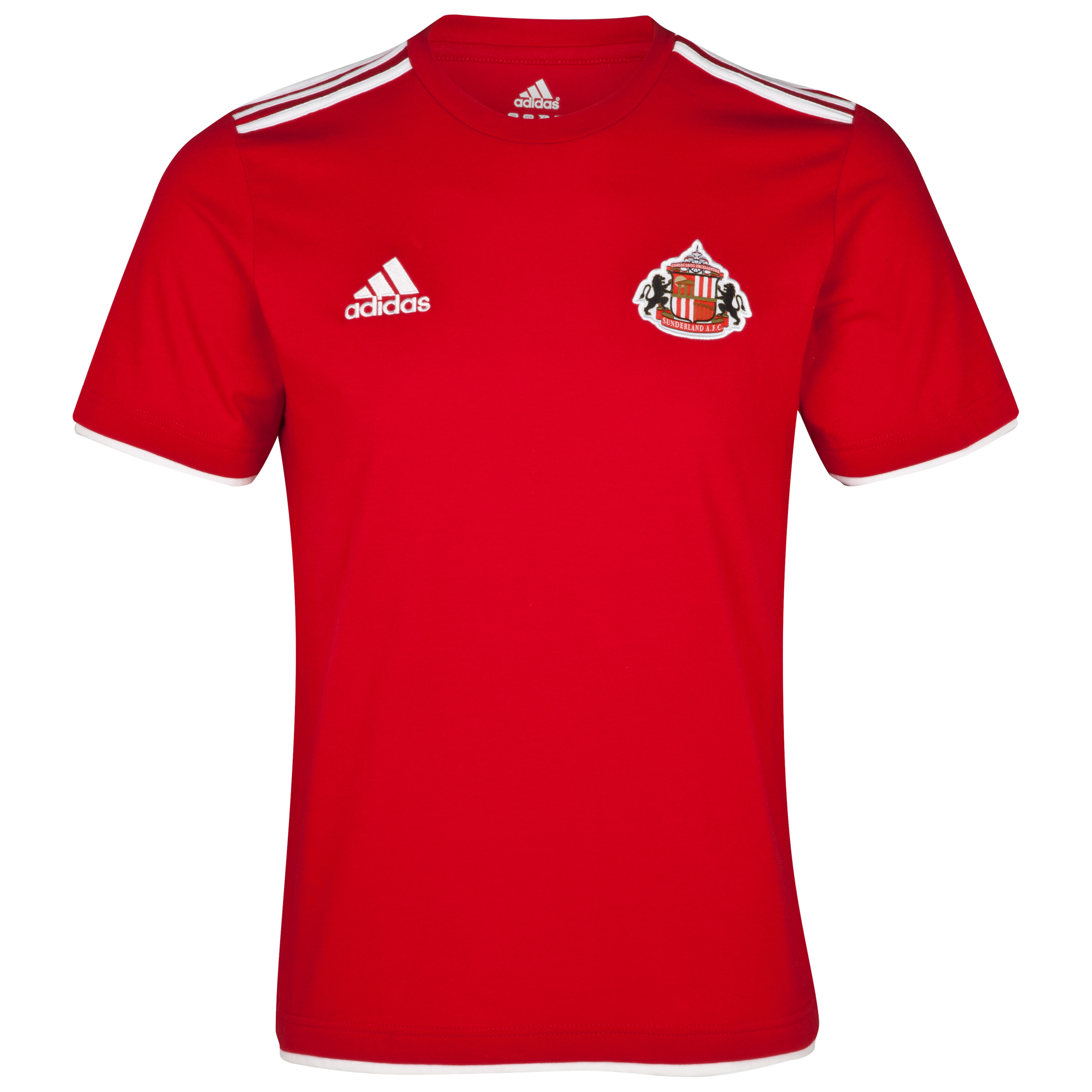 Sunderland Core Cotton T-Shirt - Univeristy Red/White