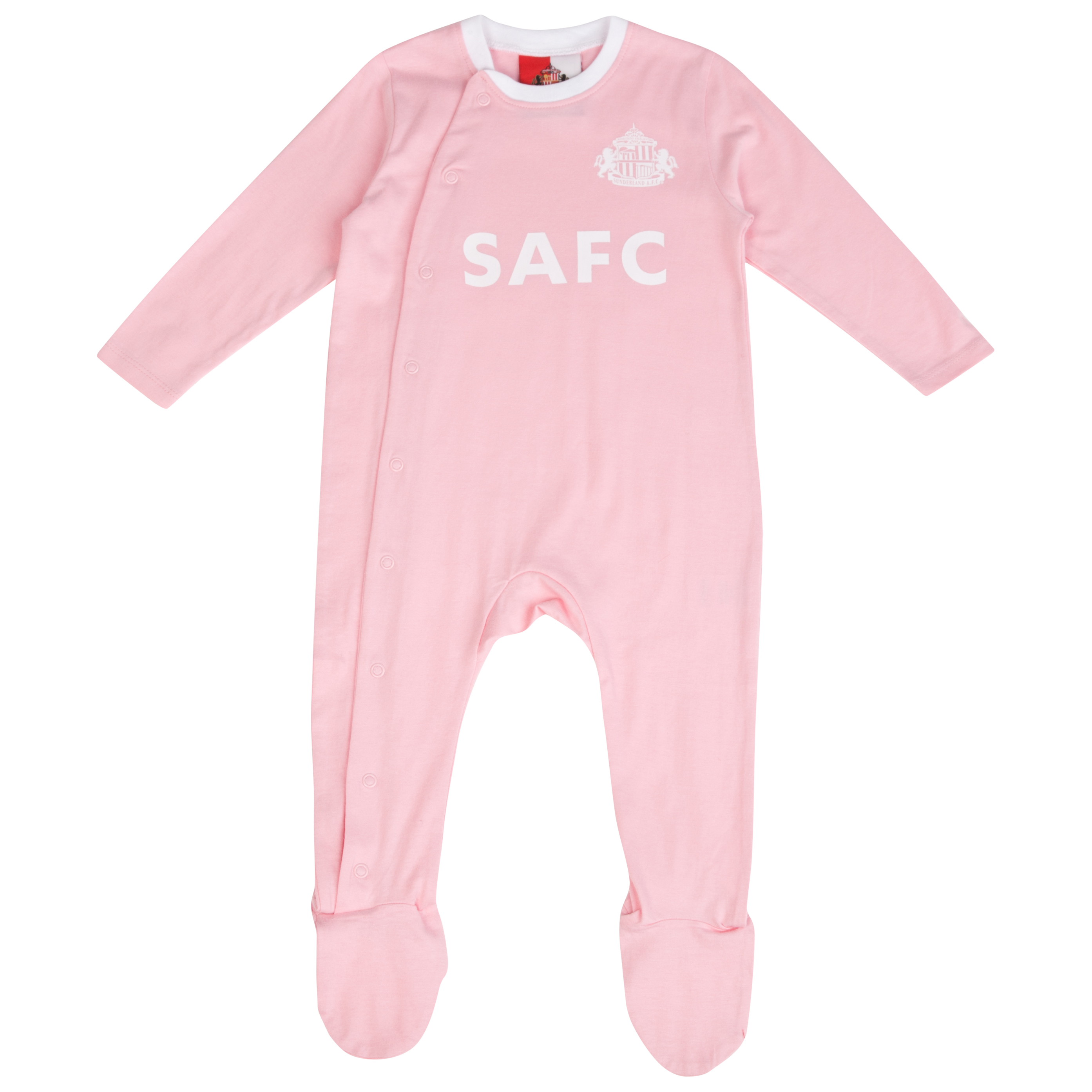 Sunderland Sleepsuit - Pink/White - Baby