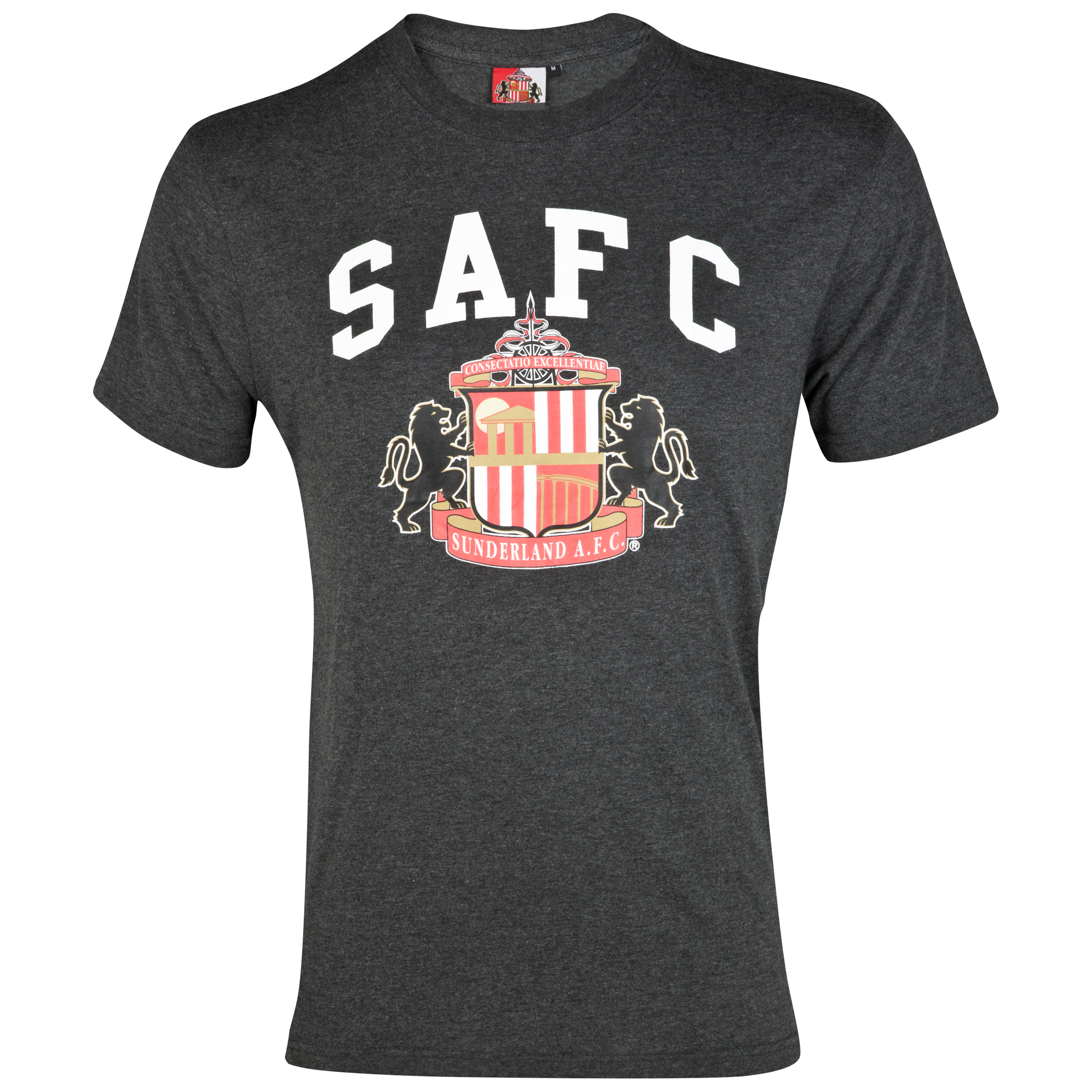 Sunderland Essential Freedom Graphic T-Shirt - Charcoal Marl - Older Boys