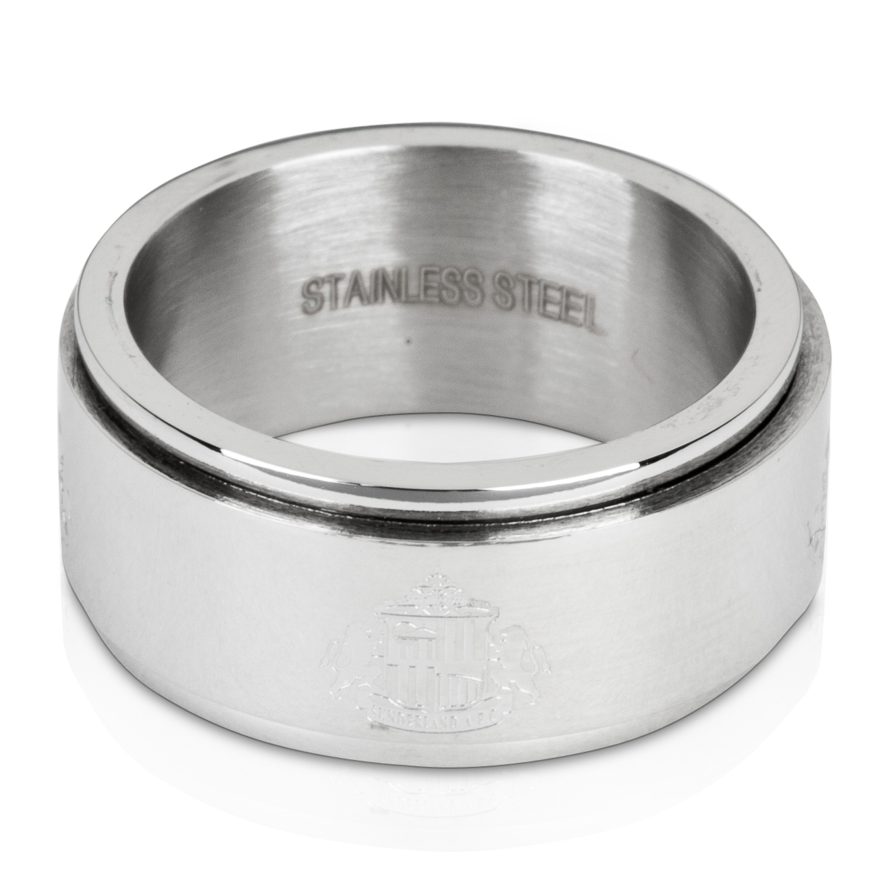Sunderland Stainless Steel Spinner Band Ring