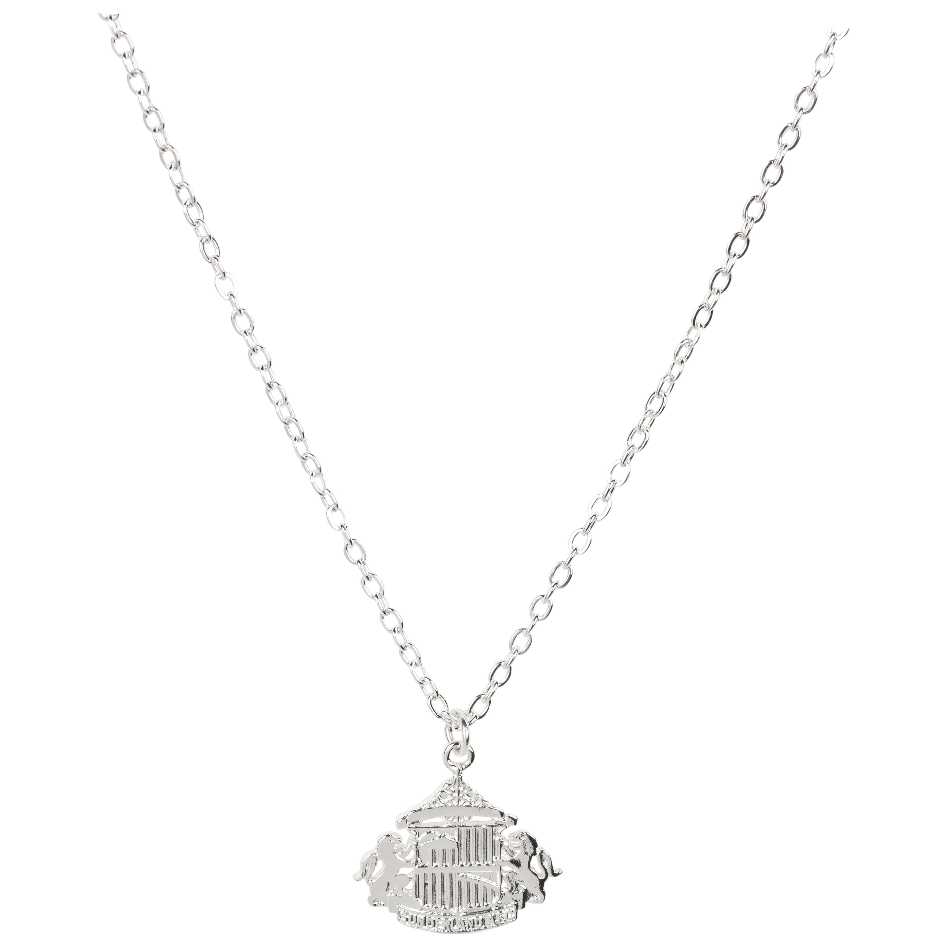 Sunderland Silver Plated Large Pendant and Chain