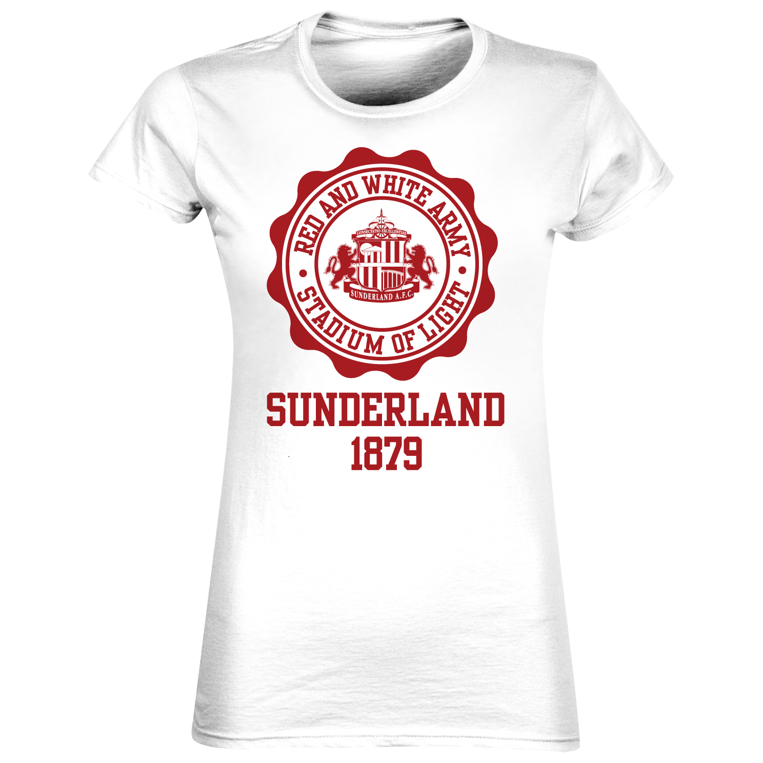 Sunderland RosetteT-Shirt - White - Womens