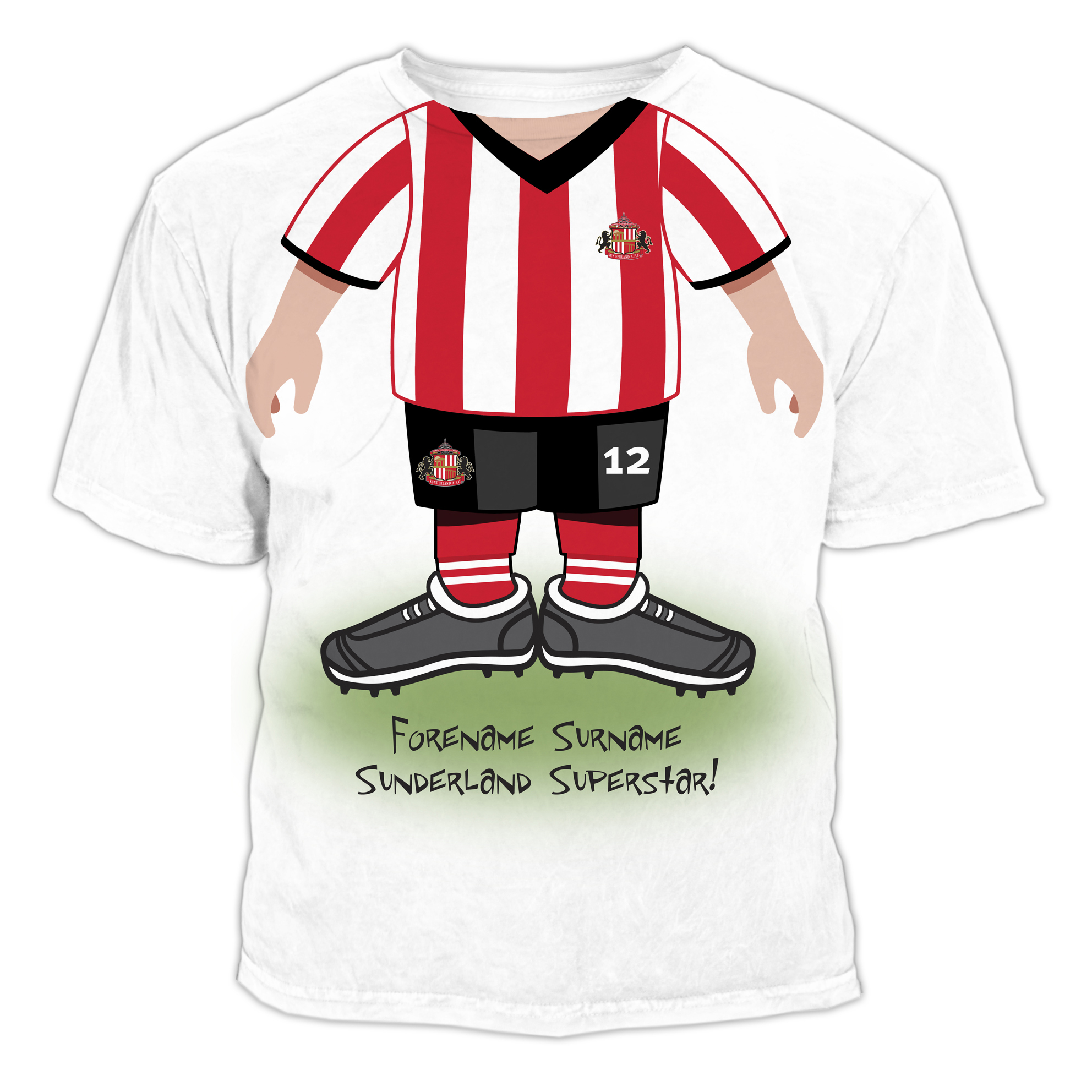 Sunderland Personalised Use Your Head T-Shirt  - Junior