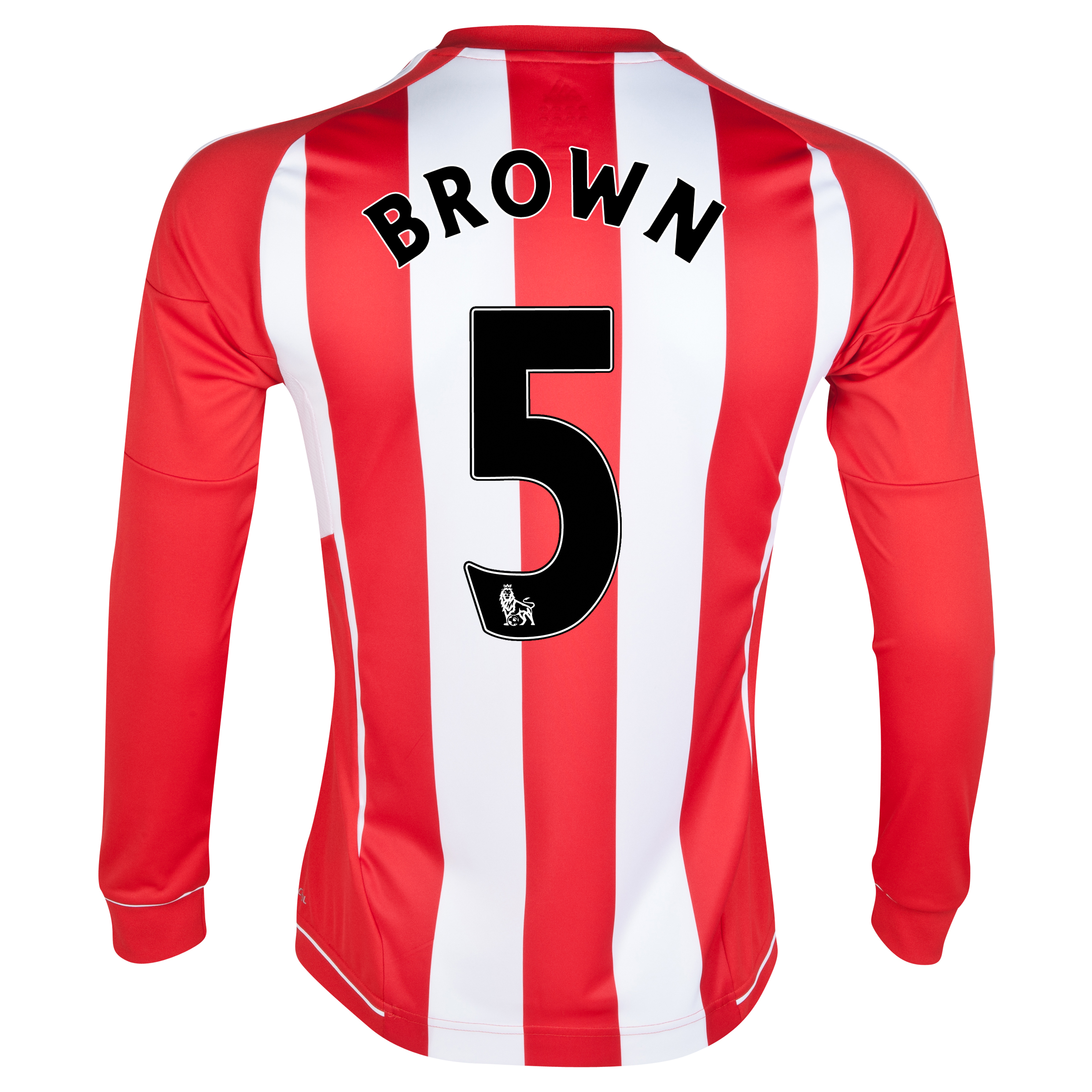 Sunderland Home Shirt 2012/13 - Long Sleeved with Brown 5 printing