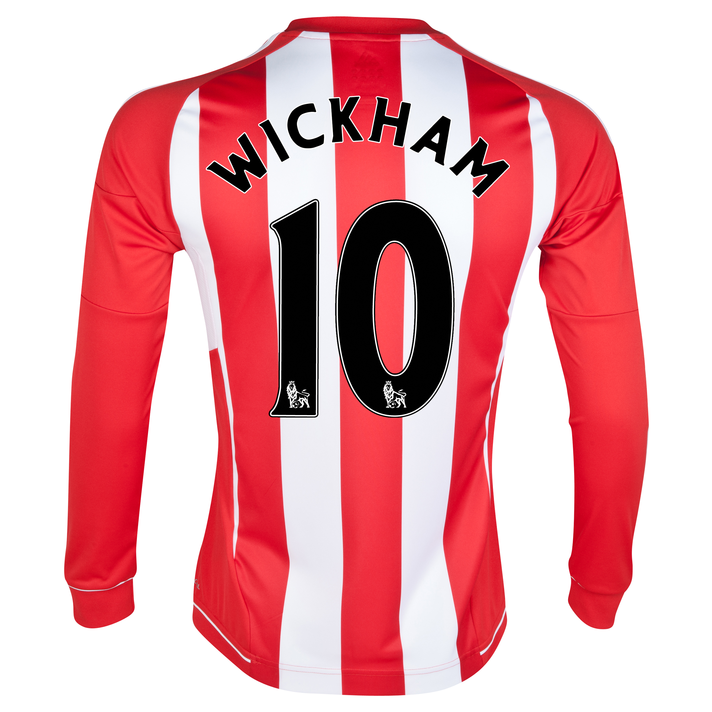 Sunderland Home Shirt 2012/13 - Long Sleeved with Wickham 10 printing