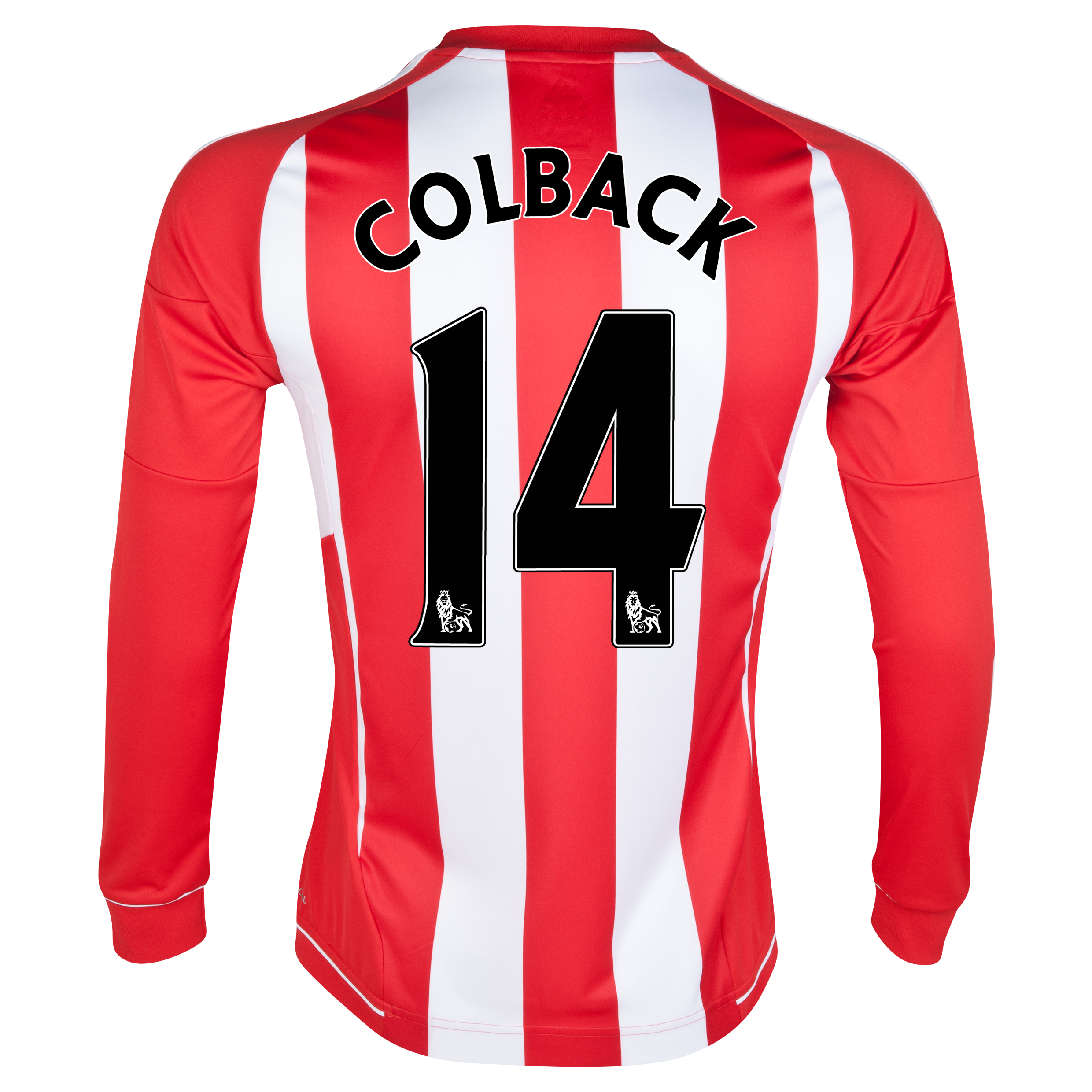 Sunderland Home Shirt 2012/13 - Long Sleeved with Colback 14 printing