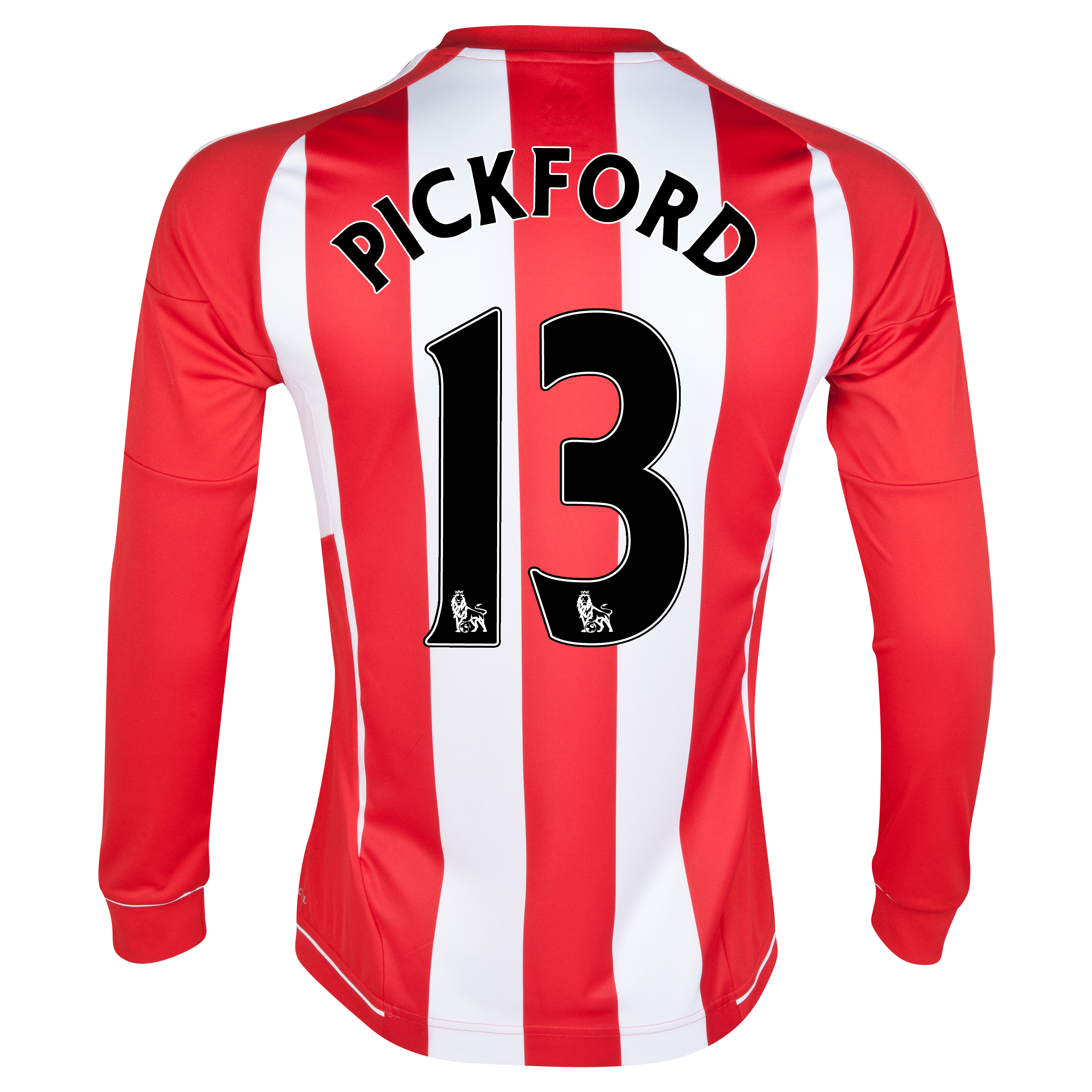 Sunderland Home Shirt 2012/13 - Long Sleeved with Pickford 13 printing