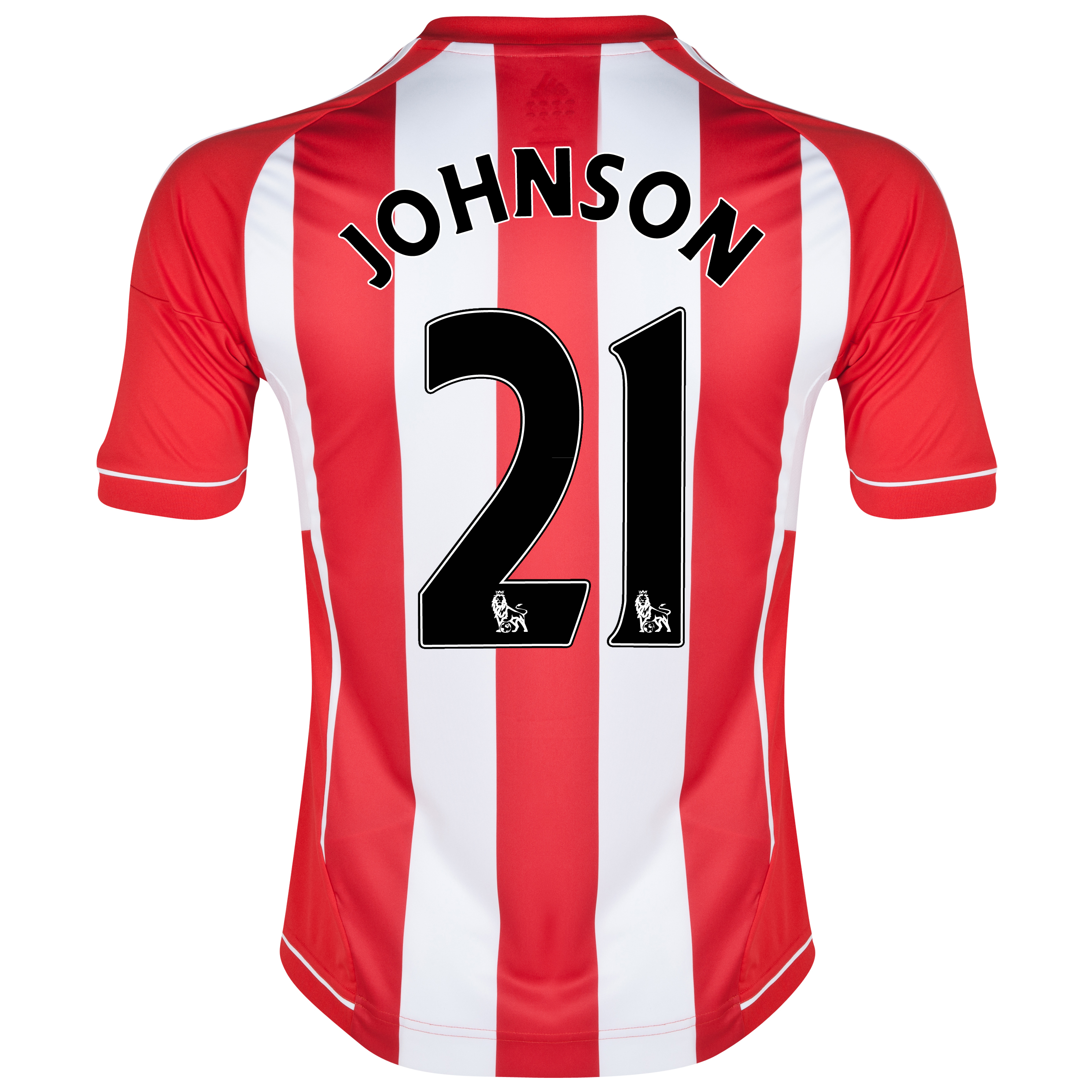 Sunderland Home Shirt 2012/13 - Junior with Johnson 21 printing