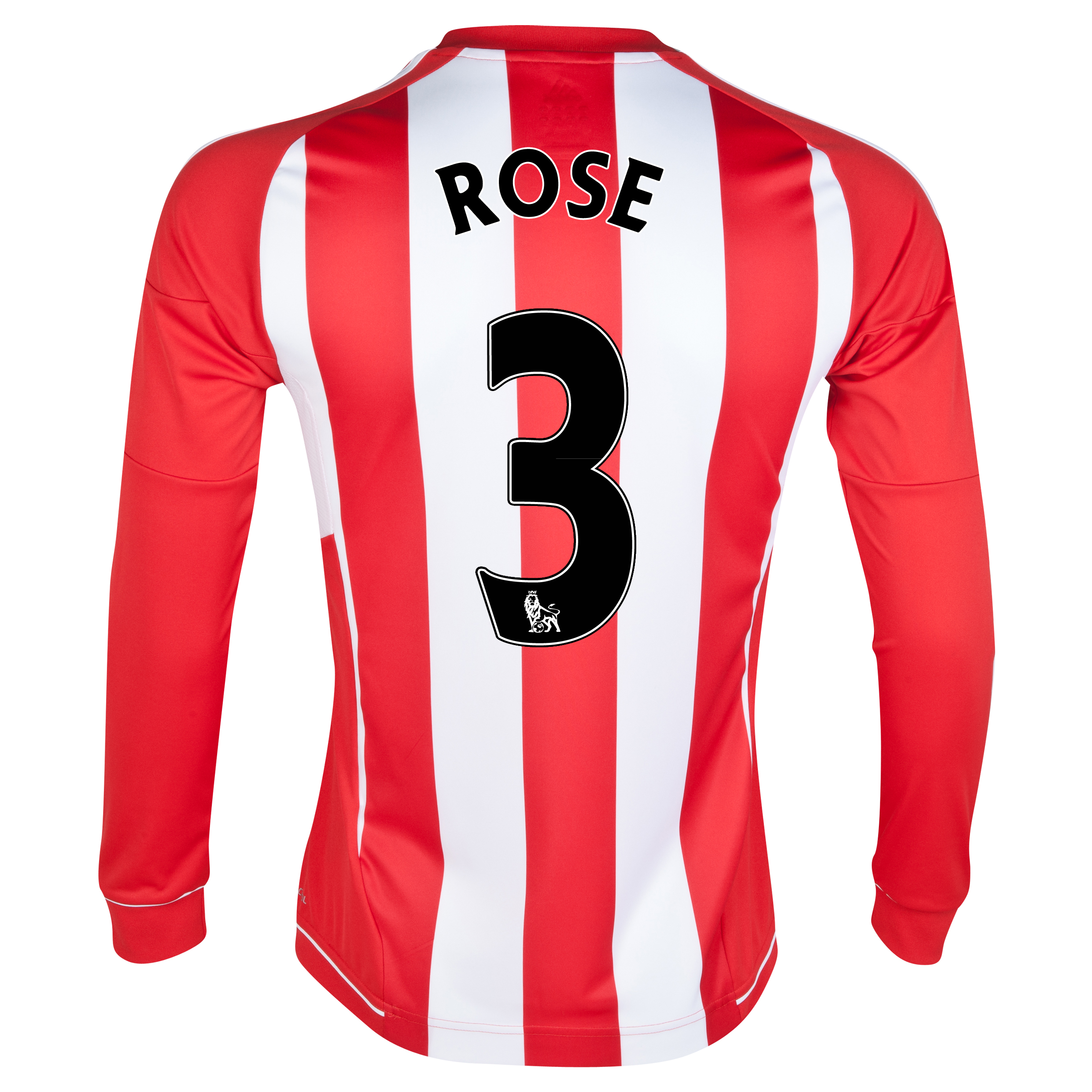 Sunderland Home Shirt 2012/13 - Long Sleeved with Rose 3 printing
