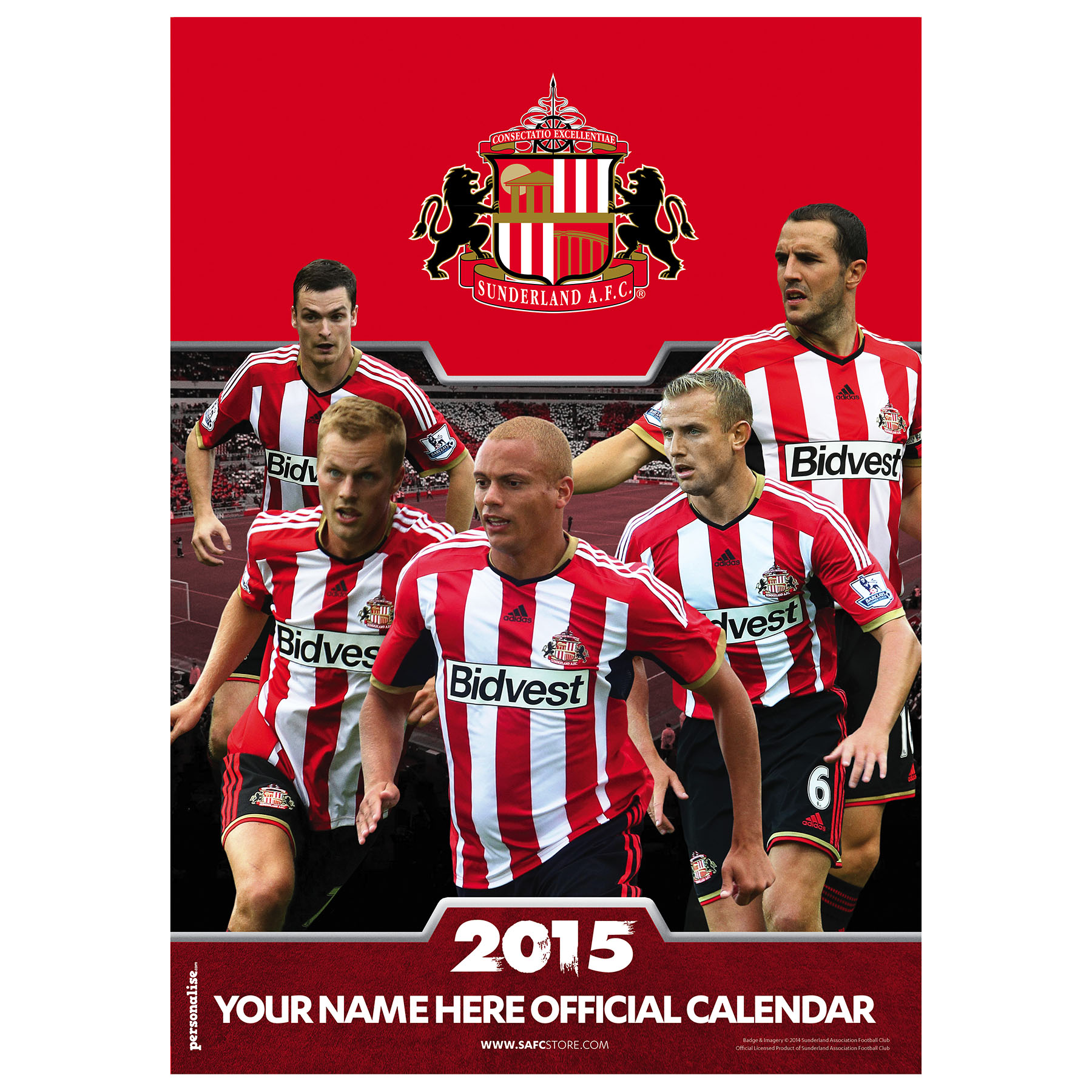 Sunderland Personalised Calendar 2013