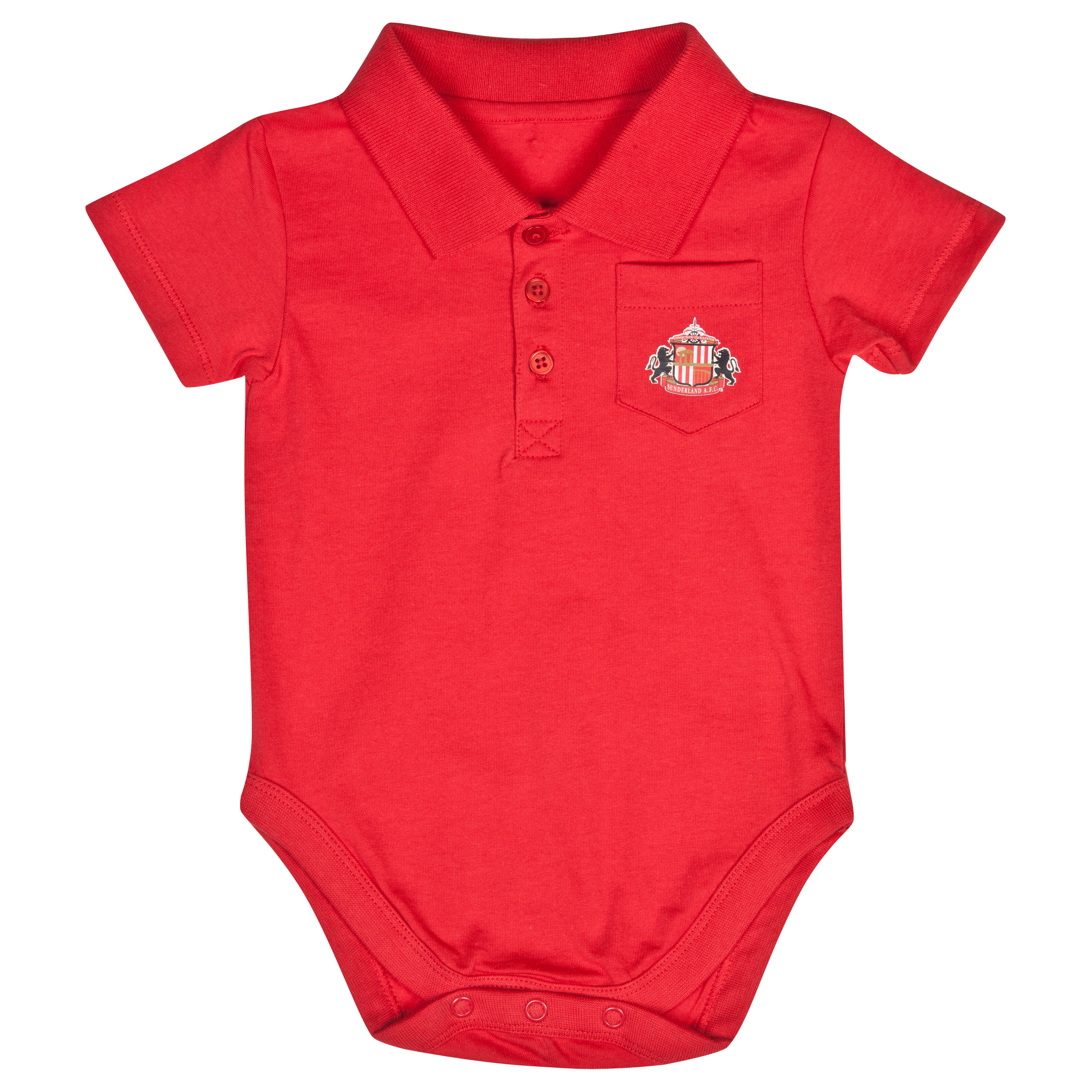 Sunderland Pocket Bodysuit - Red - Baby
