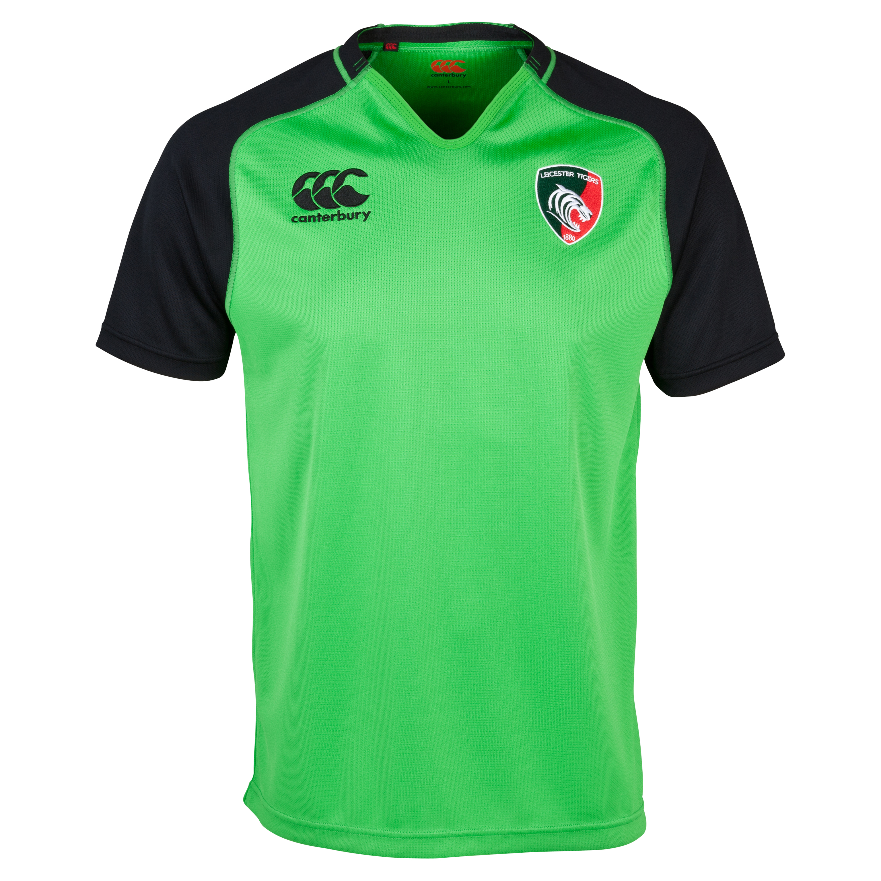 Leicester Tigers Training Pro Jersey Green