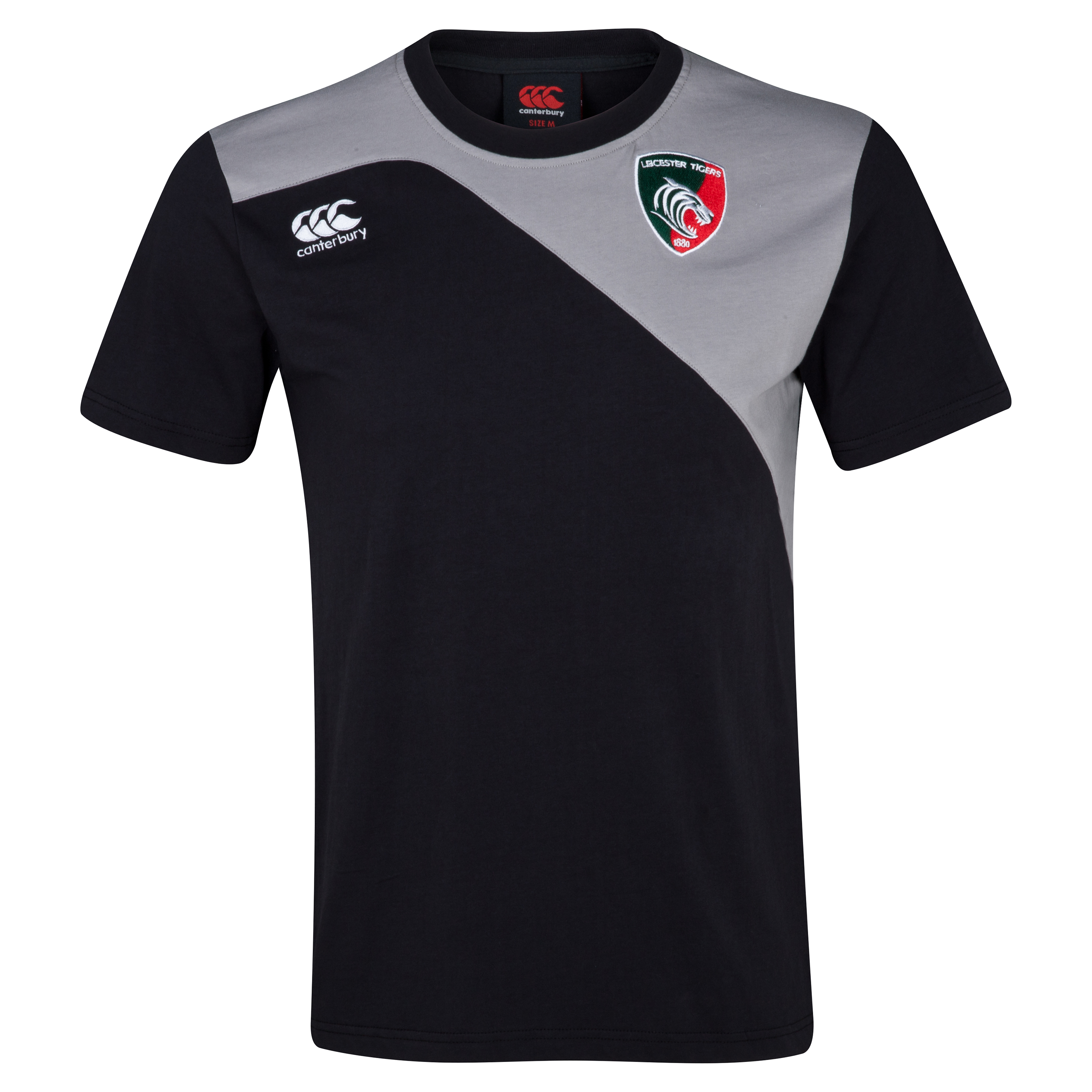 Leicester Tigers Core Cotton T-Shirt Grey